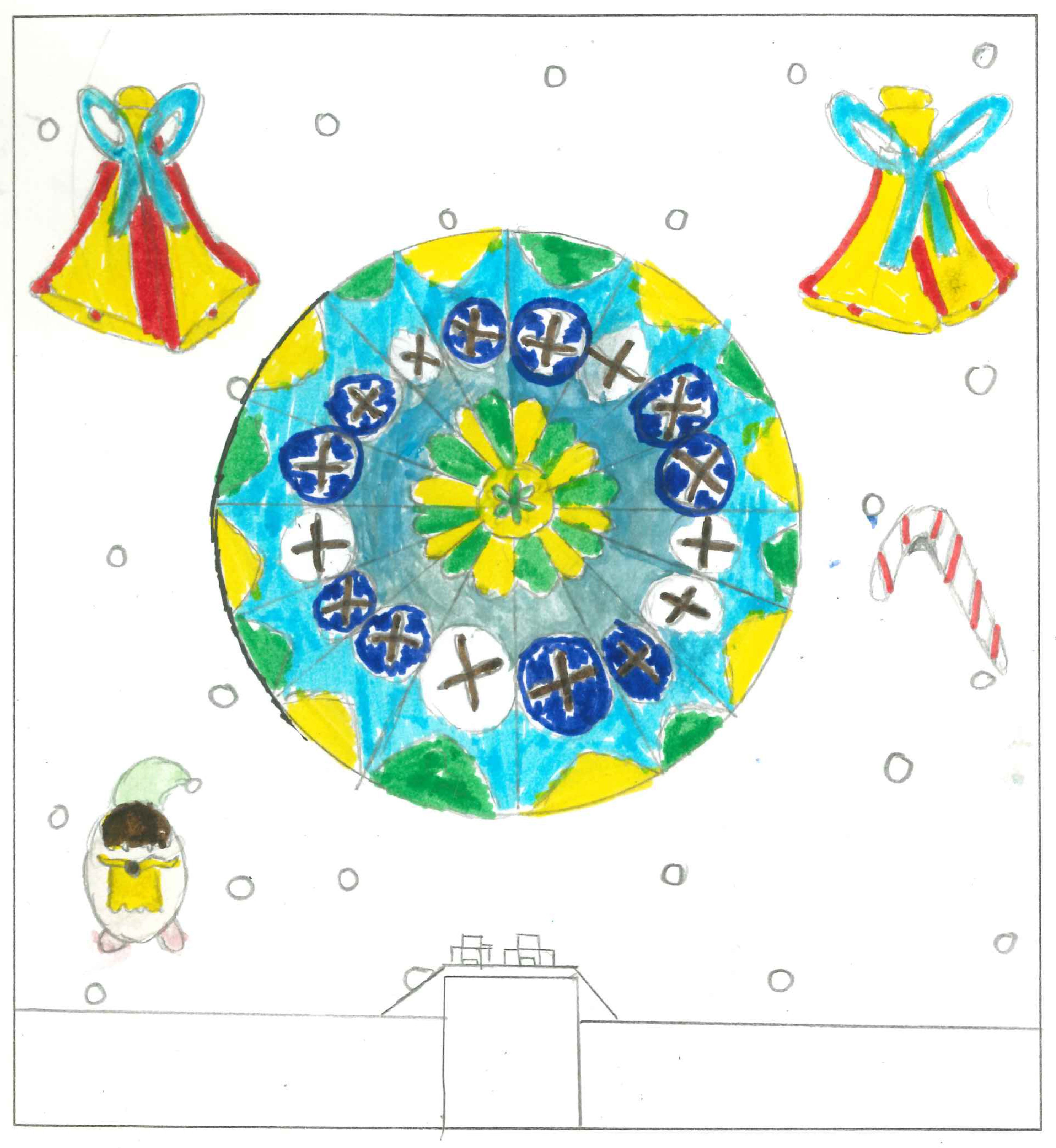 Postal de l'Escola Ciutat d'Alba del concurs del TOT Sant Cugat