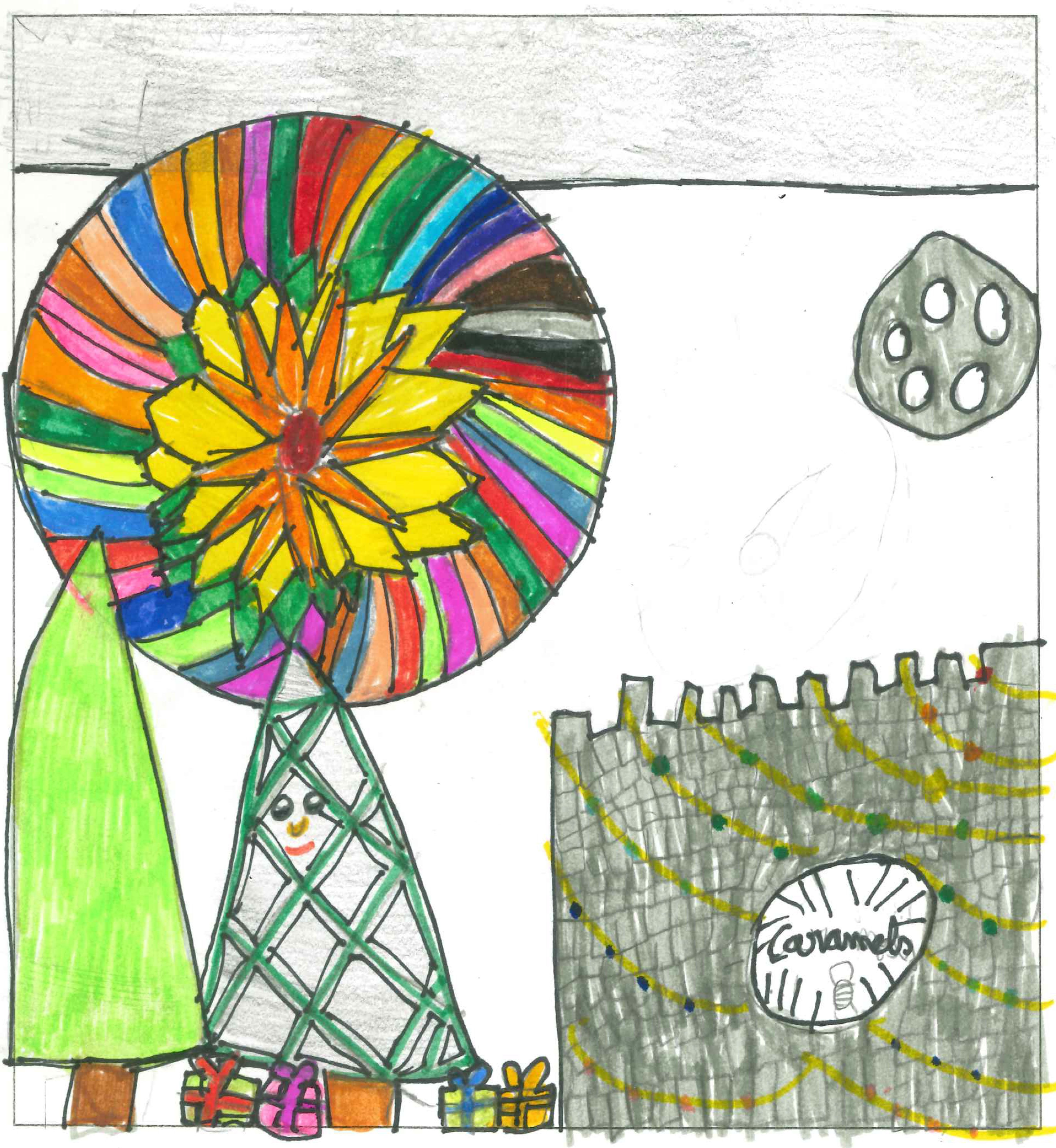 Postal de l'Escola Ciutat d'Alba del concurs del TOT Sant Cugat