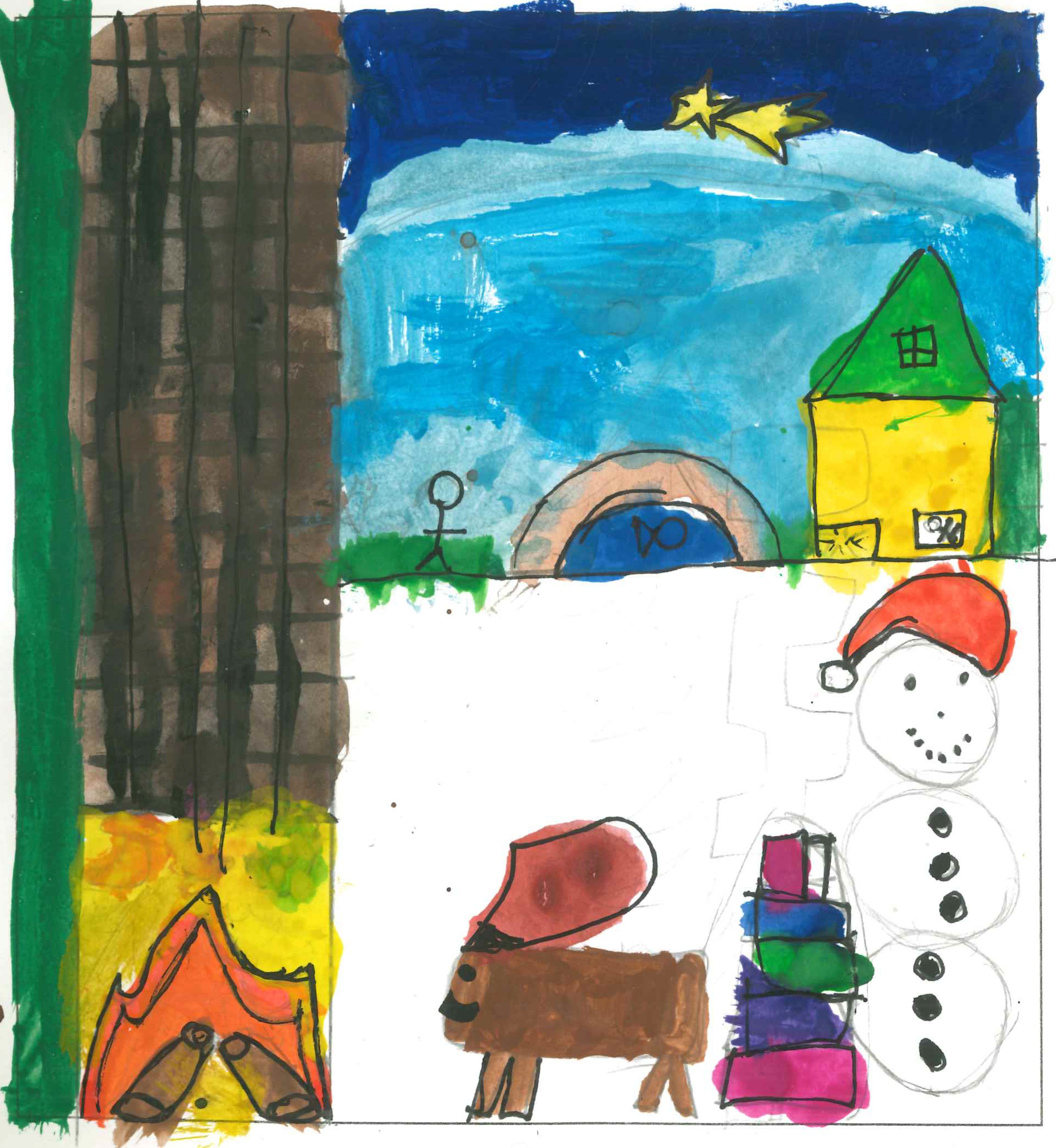 Postal de l'Escola Ciutat d'Alba del concurs del TOT Sant Cugat