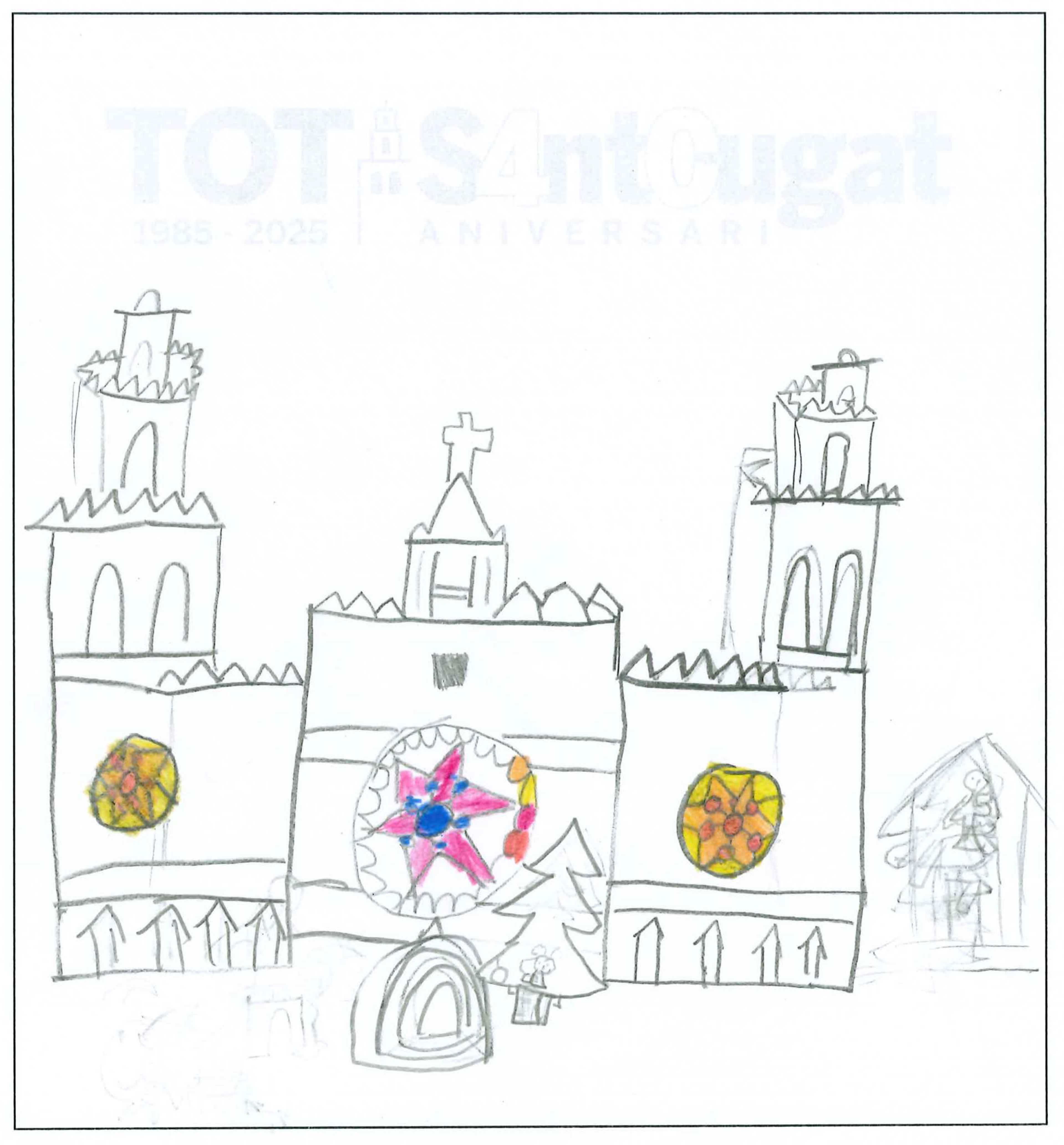 Postal de l’Escola La Farga del concurs del TOT Sant Cugat