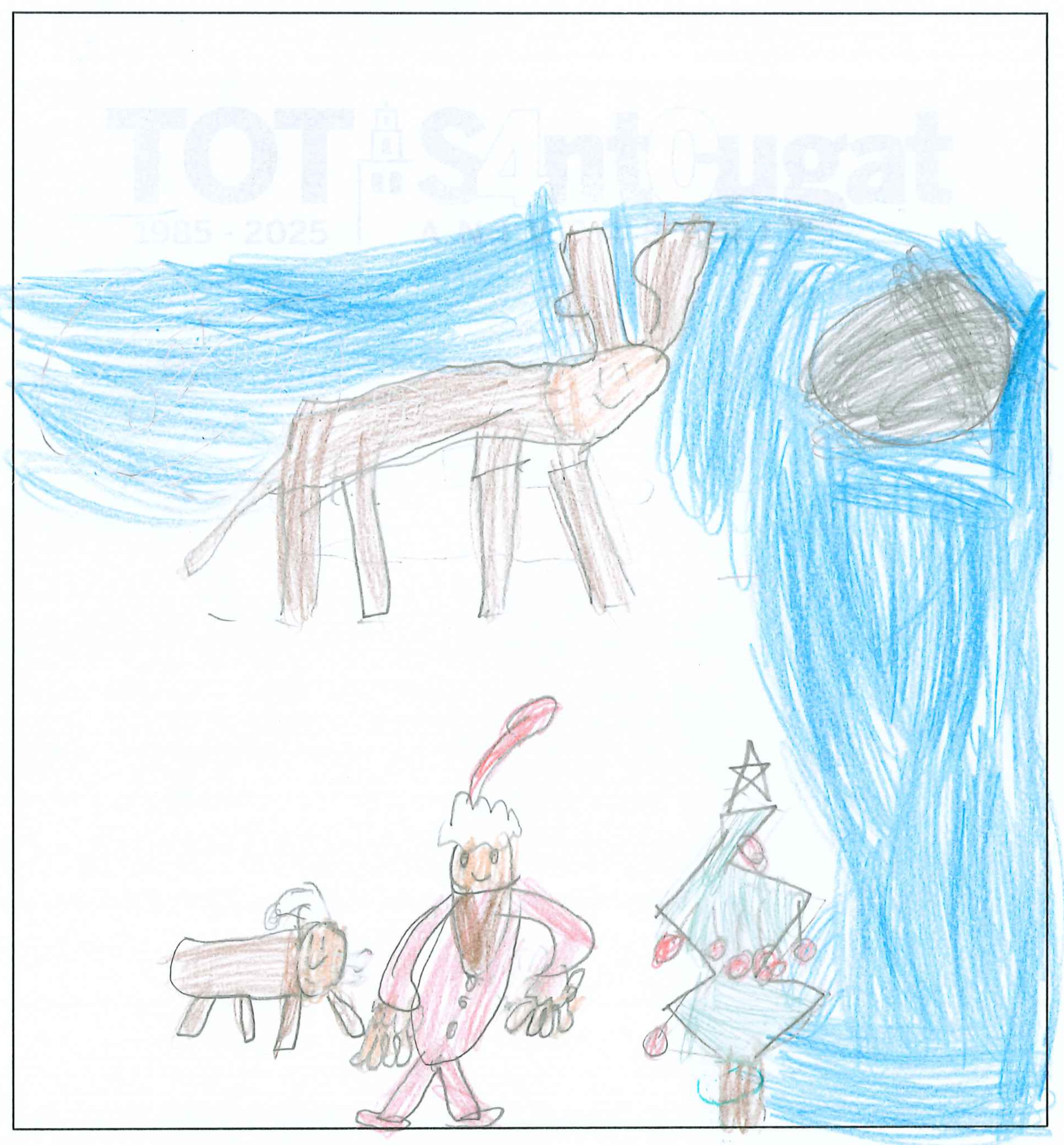 Postal de l’Escola La Farga del concurs del TOT Sant Cugat