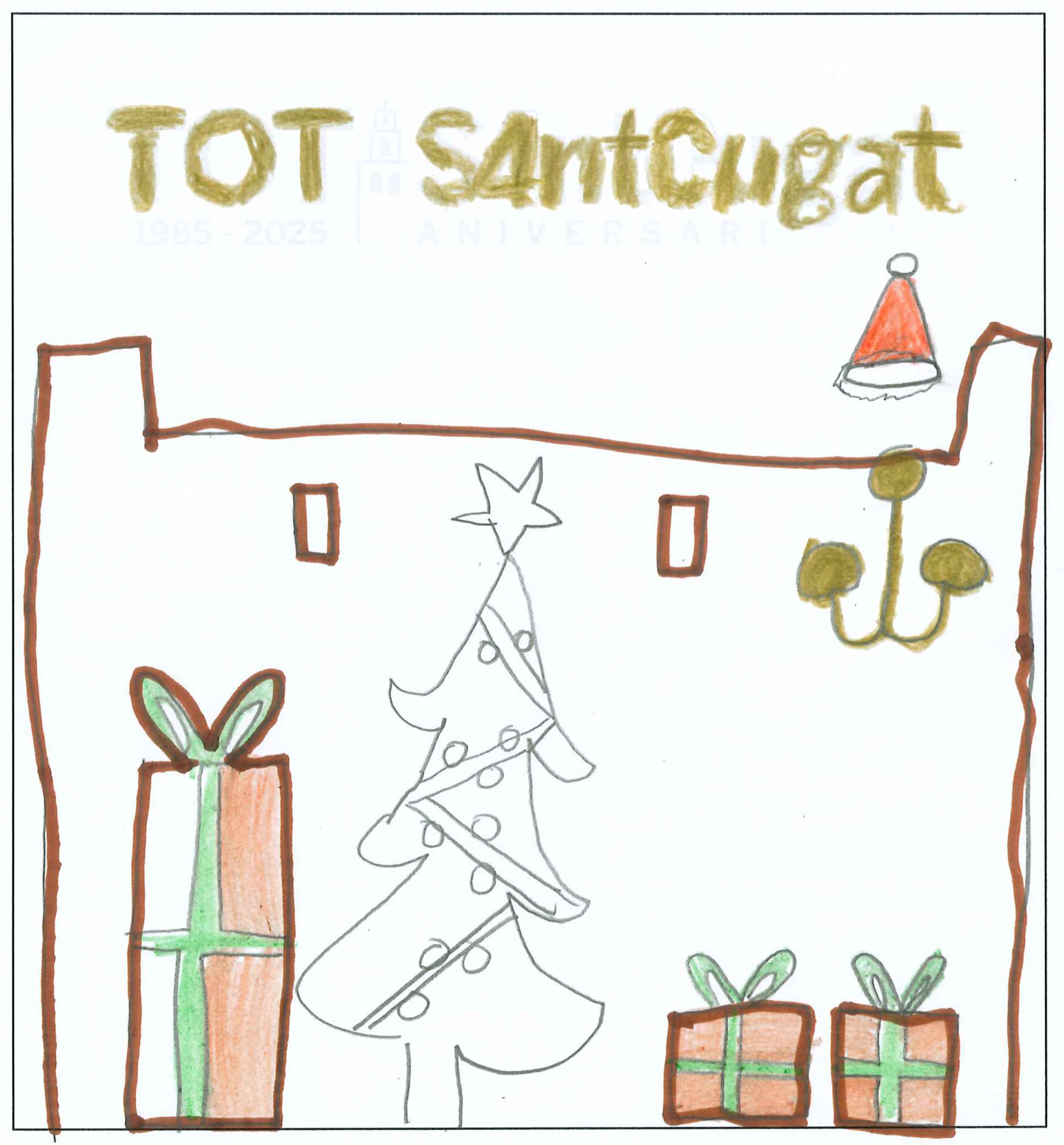Postal de l’Escola La Farga del concurs del TOT Sant Cugat