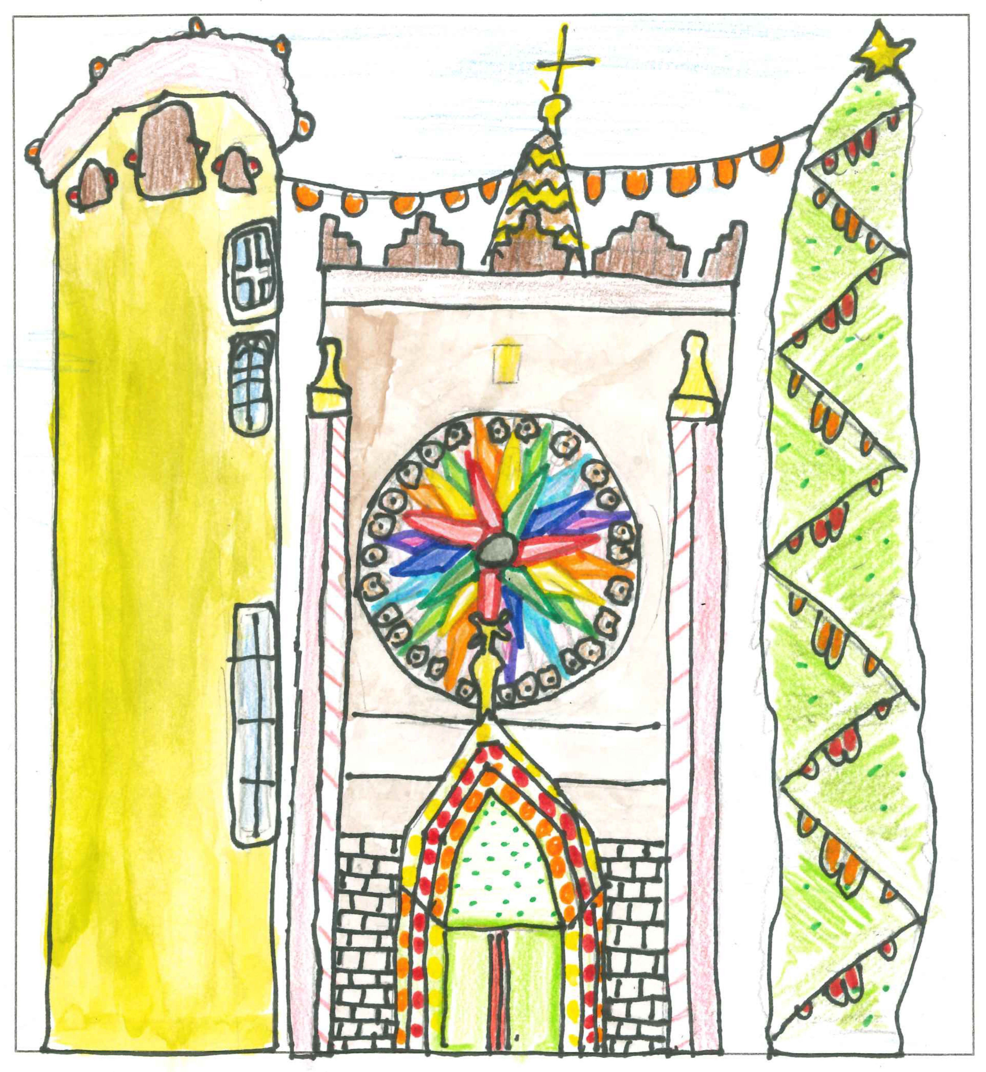 Postal de l'Escola Ciutat d'Alba del concurs del TOT Sant Cugat