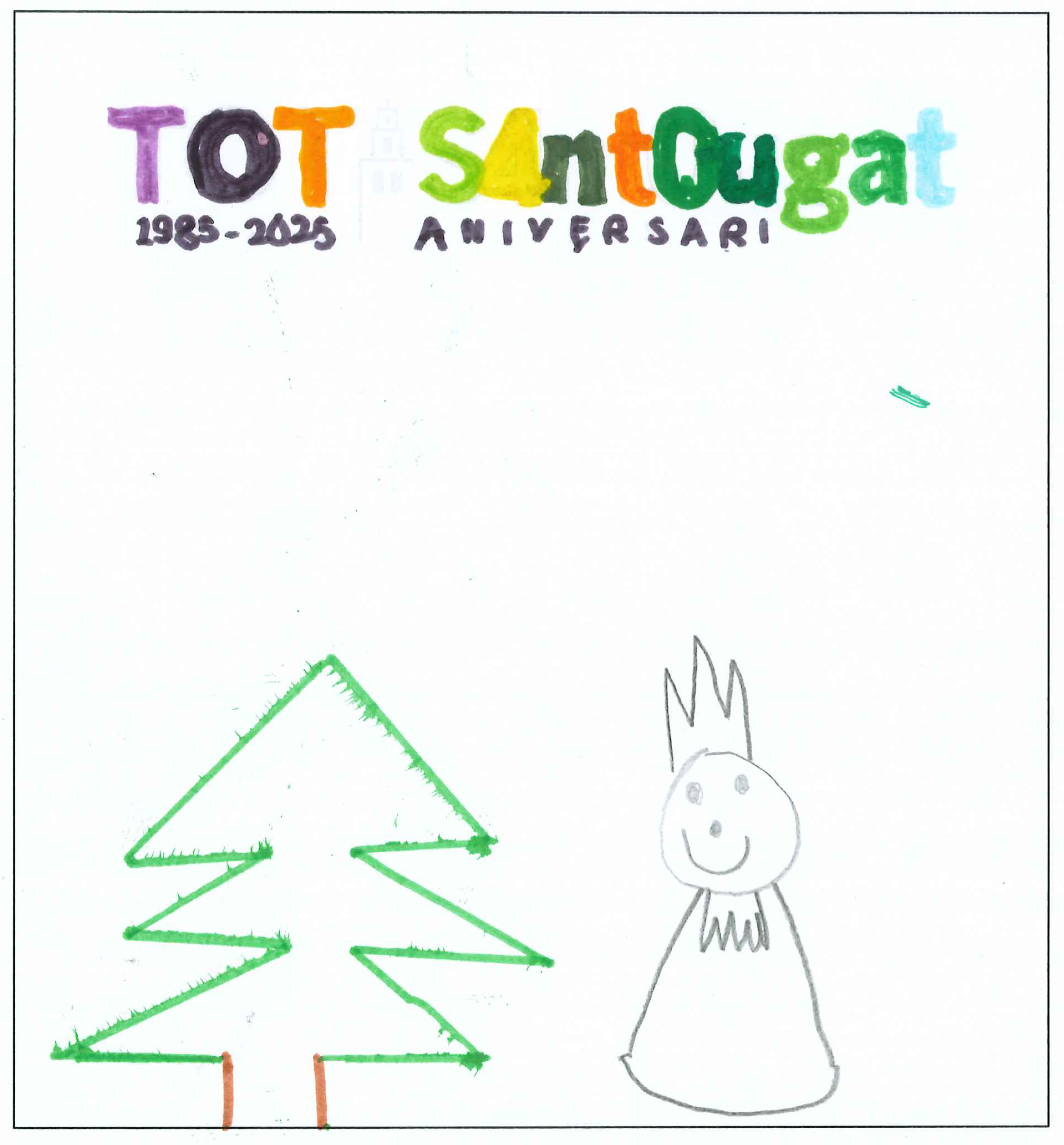 Postal de l’Escola La Farga del concurs del TOT Sant Cugat