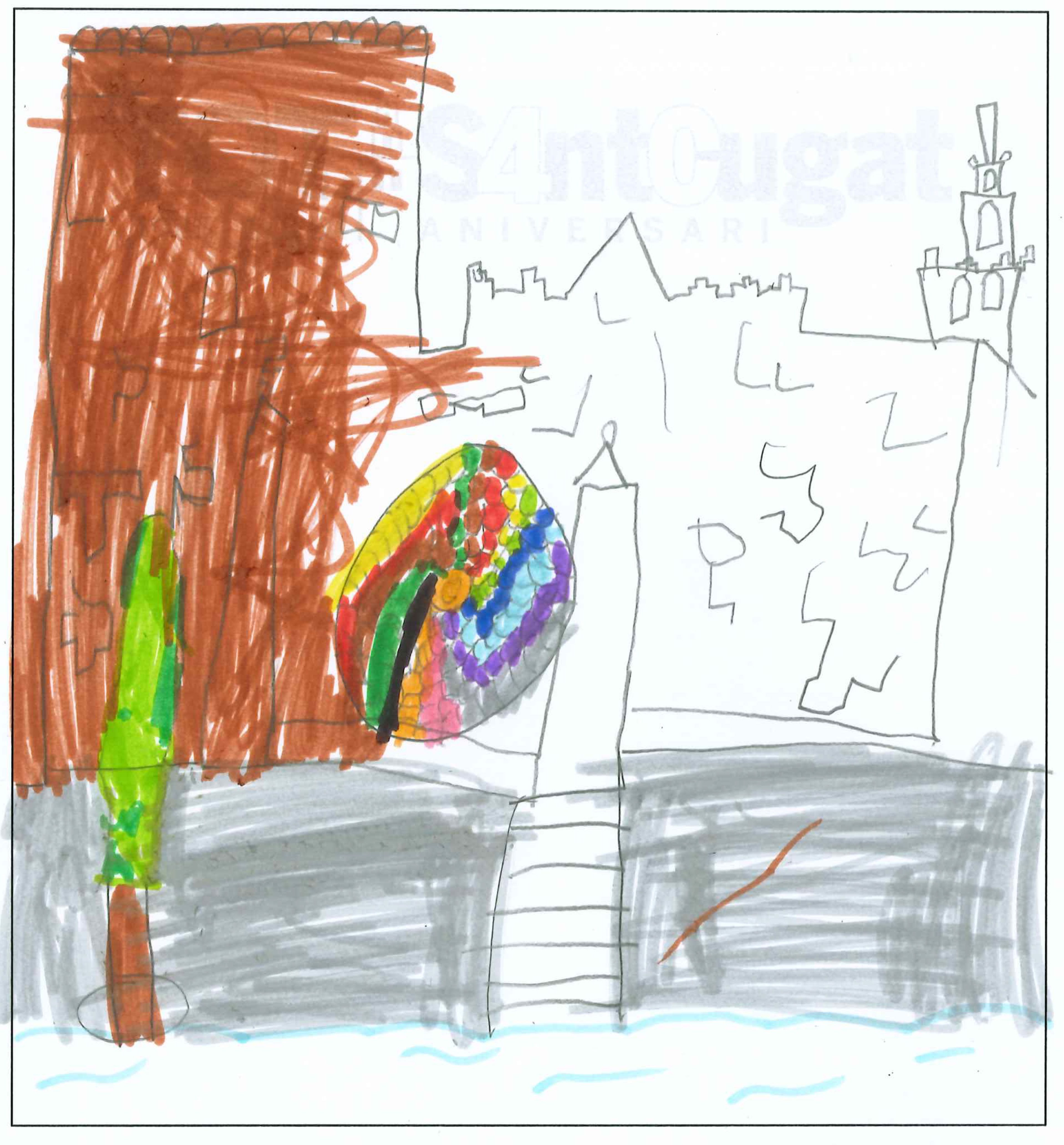 Postal de l’Escola La Farga del concurs del TOT Sant Cugat