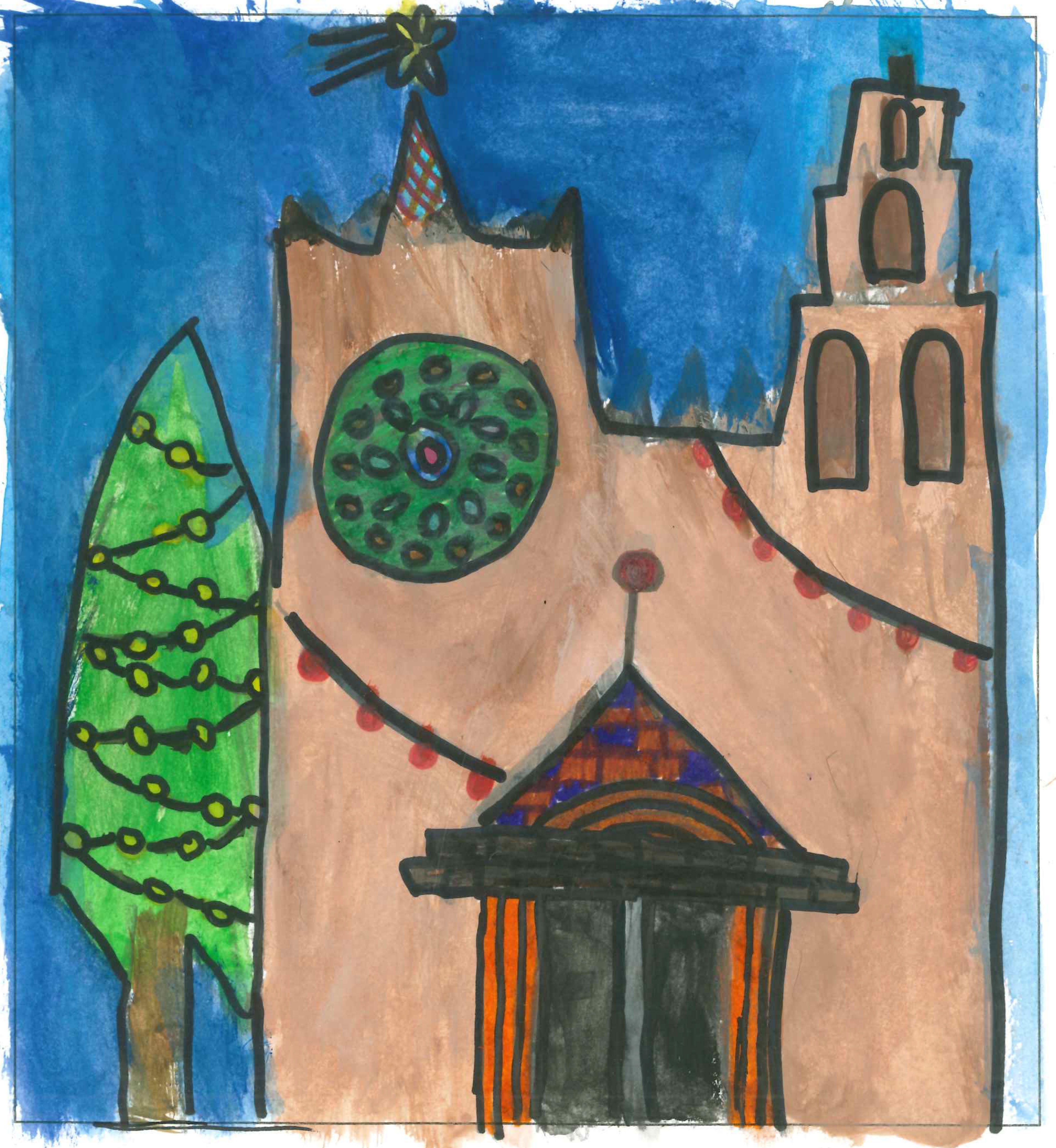 Postal de l'Escola Ciutat d'Alba del concurs del TOT Sant Cugat