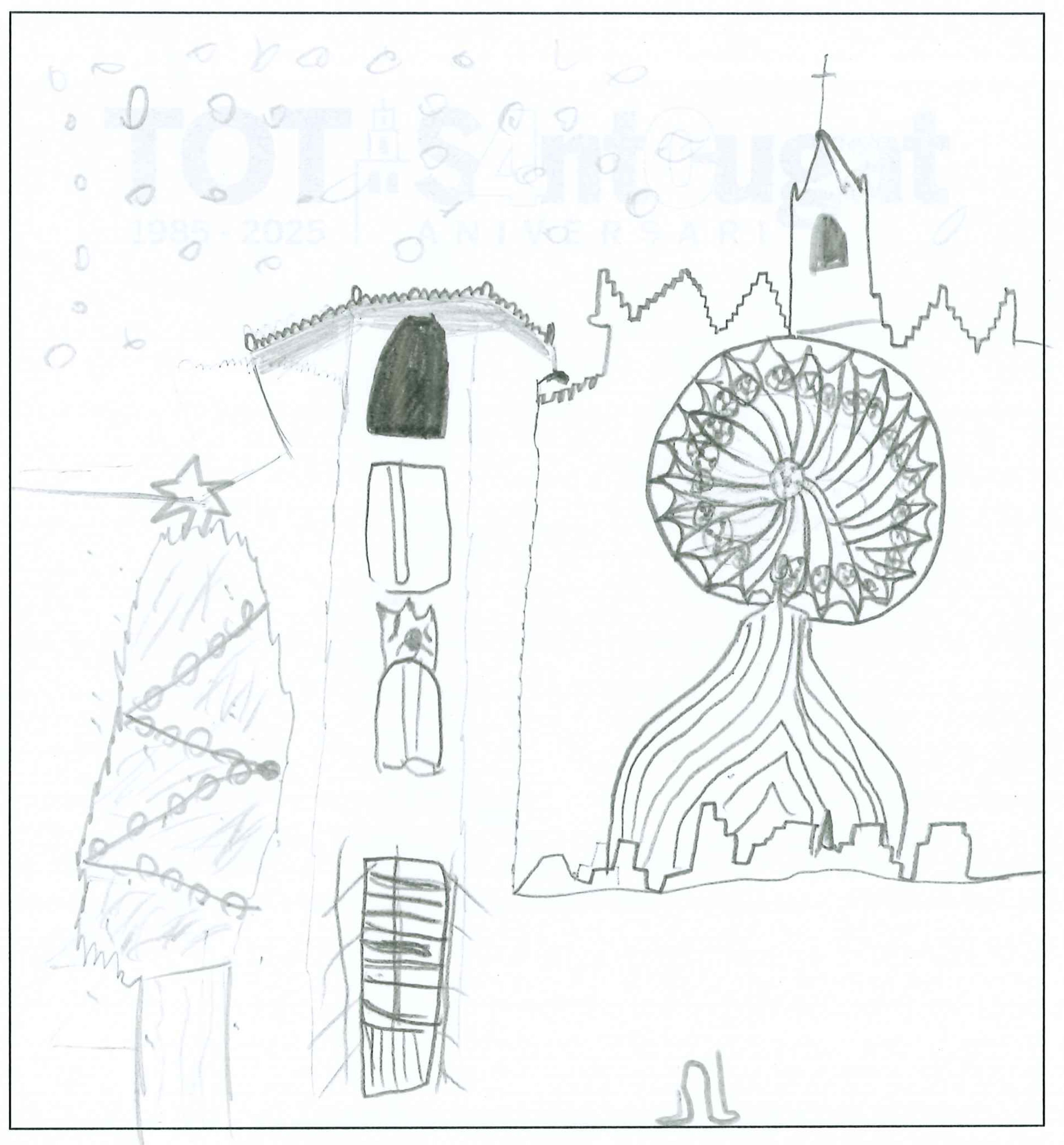 Postal de l’Escola La Farga del concurs del TOT Sant Cugat