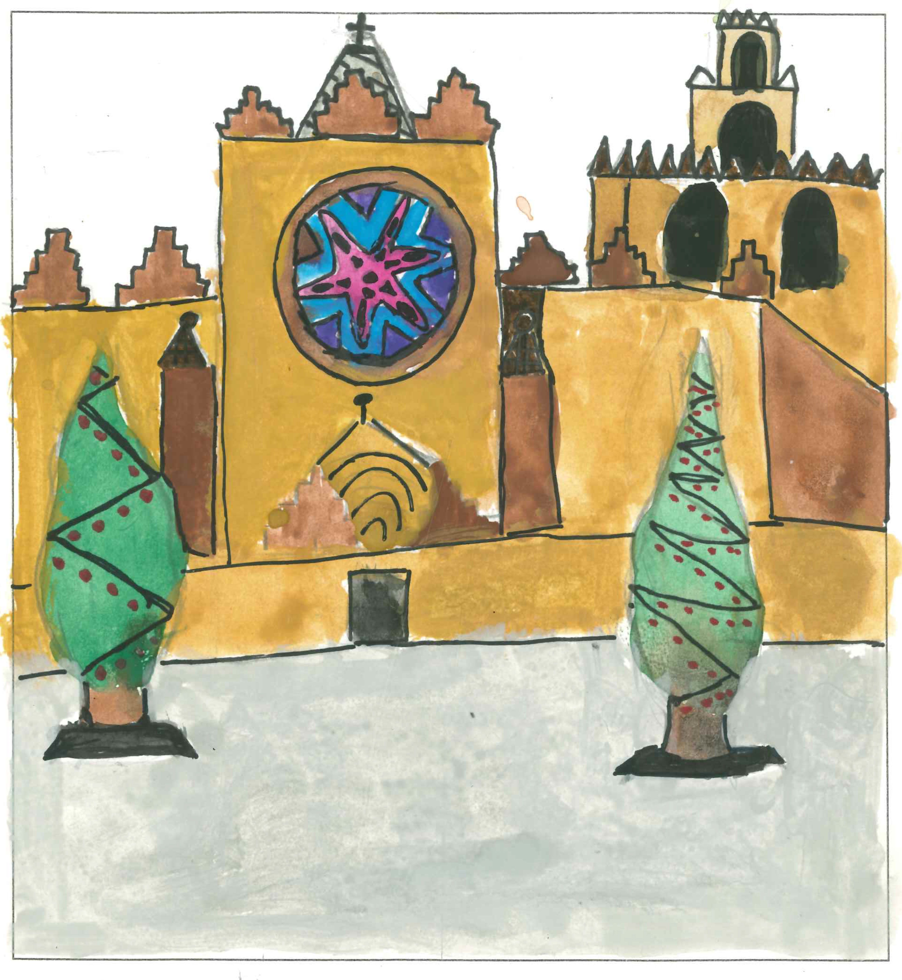 Postal de l'Escola Ciutat d'Alba del concurs del TOT Sant Cugat