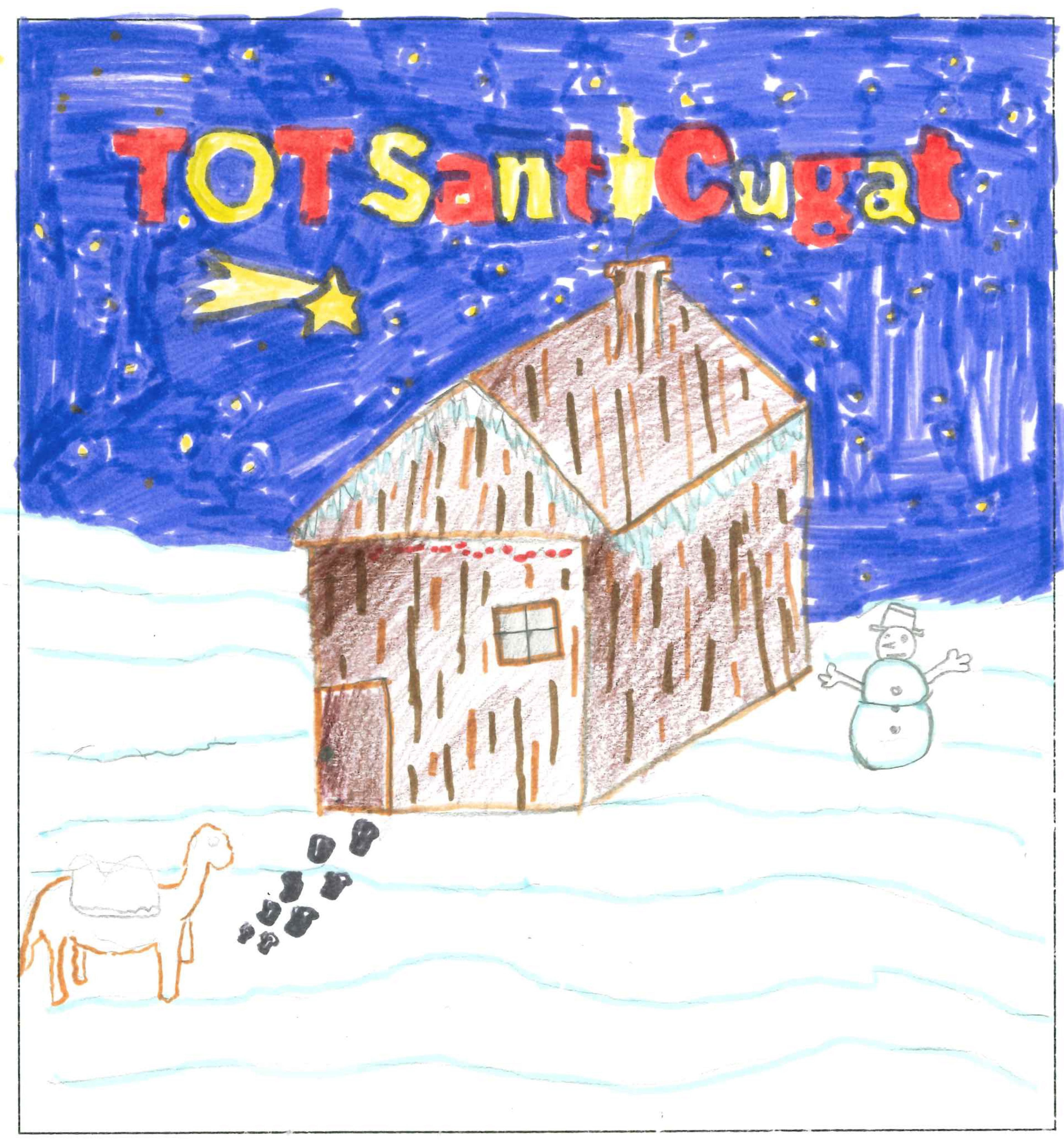 Postal de l’Escola La Farga del concurs del TOT Sant Cugat