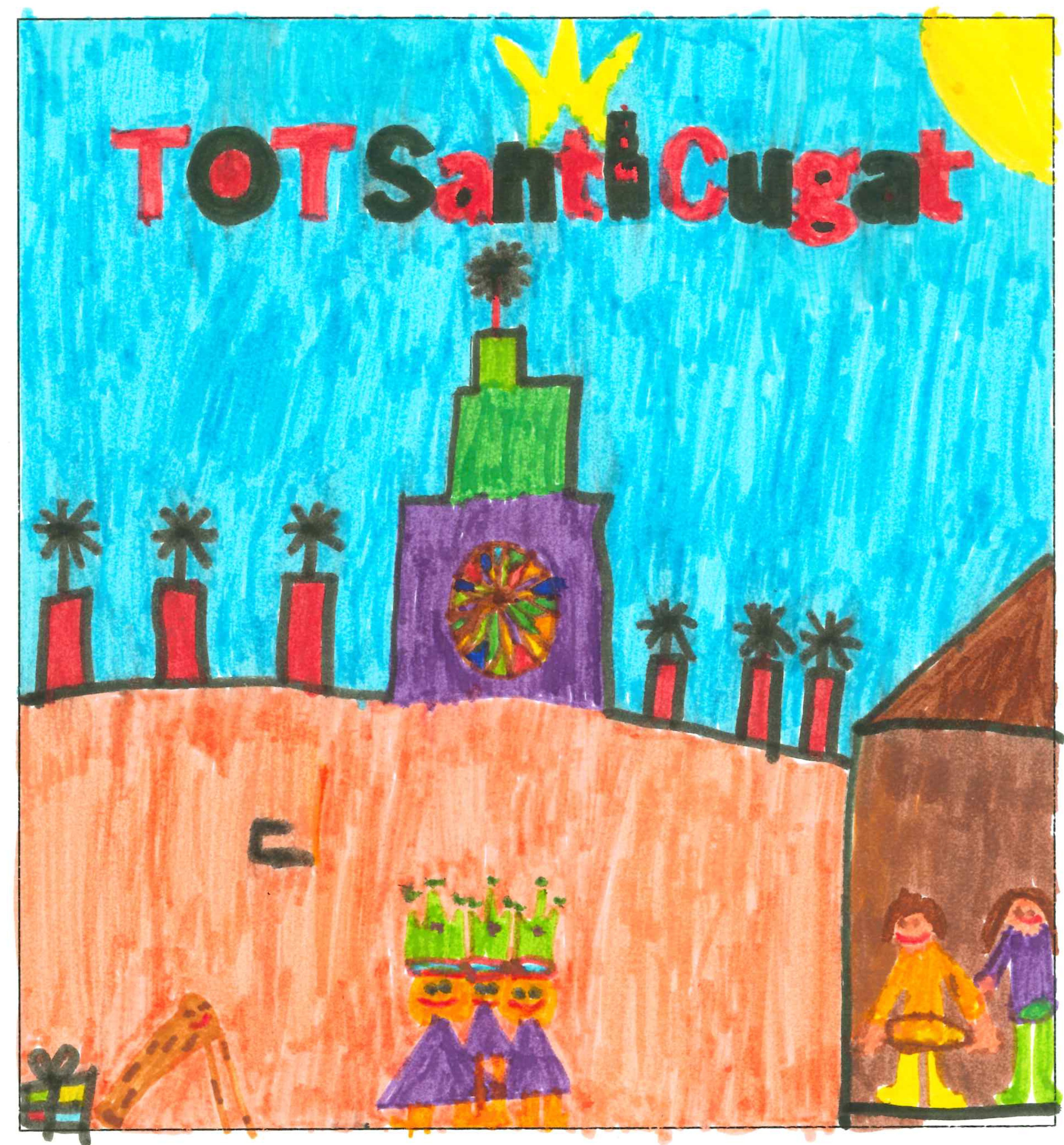 Postal de l’Escola La Farga del concurs del TOT Sant Cugat