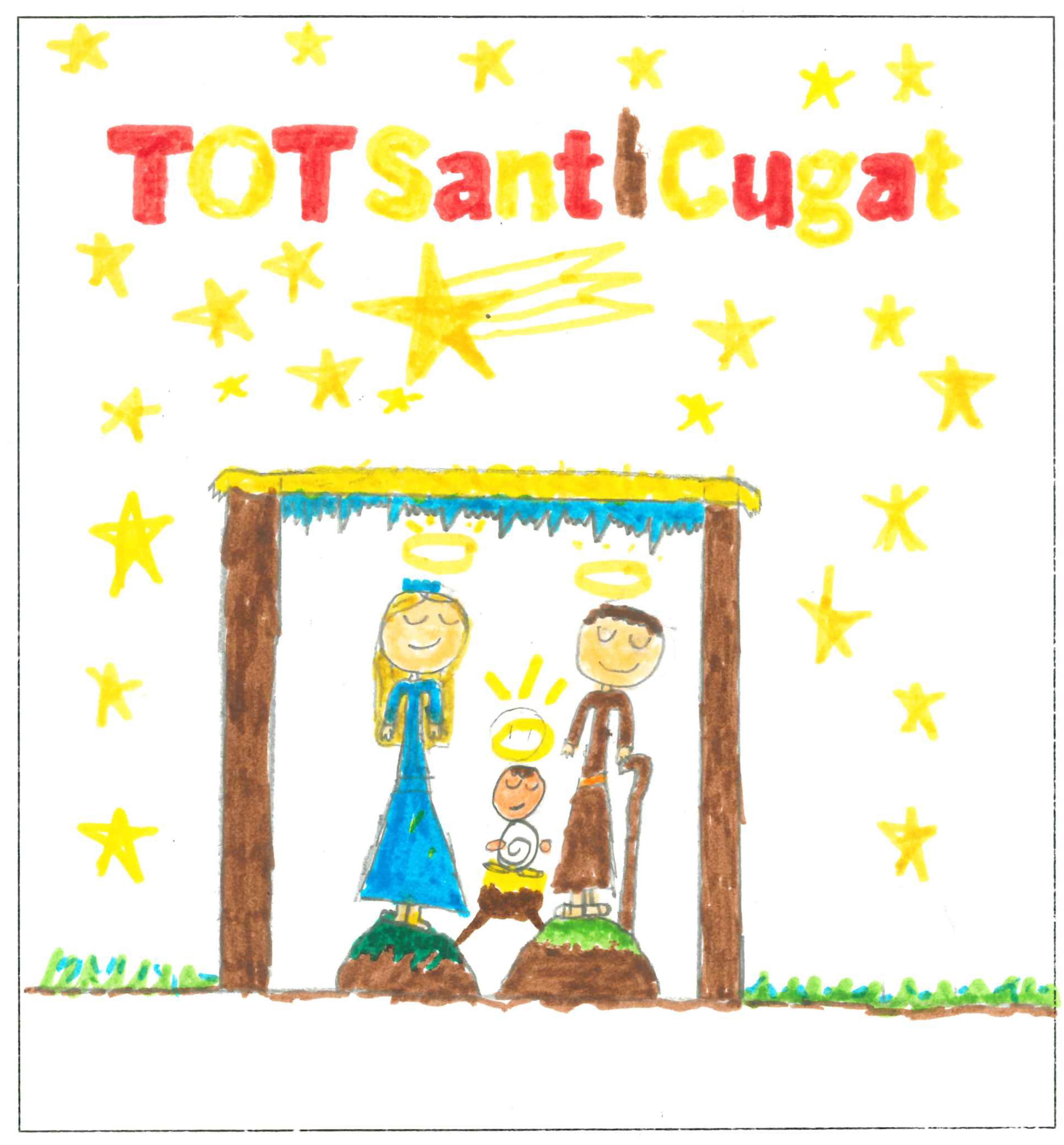 Postal de l’Escola La Farga del concurs del TOT Sant Cugat