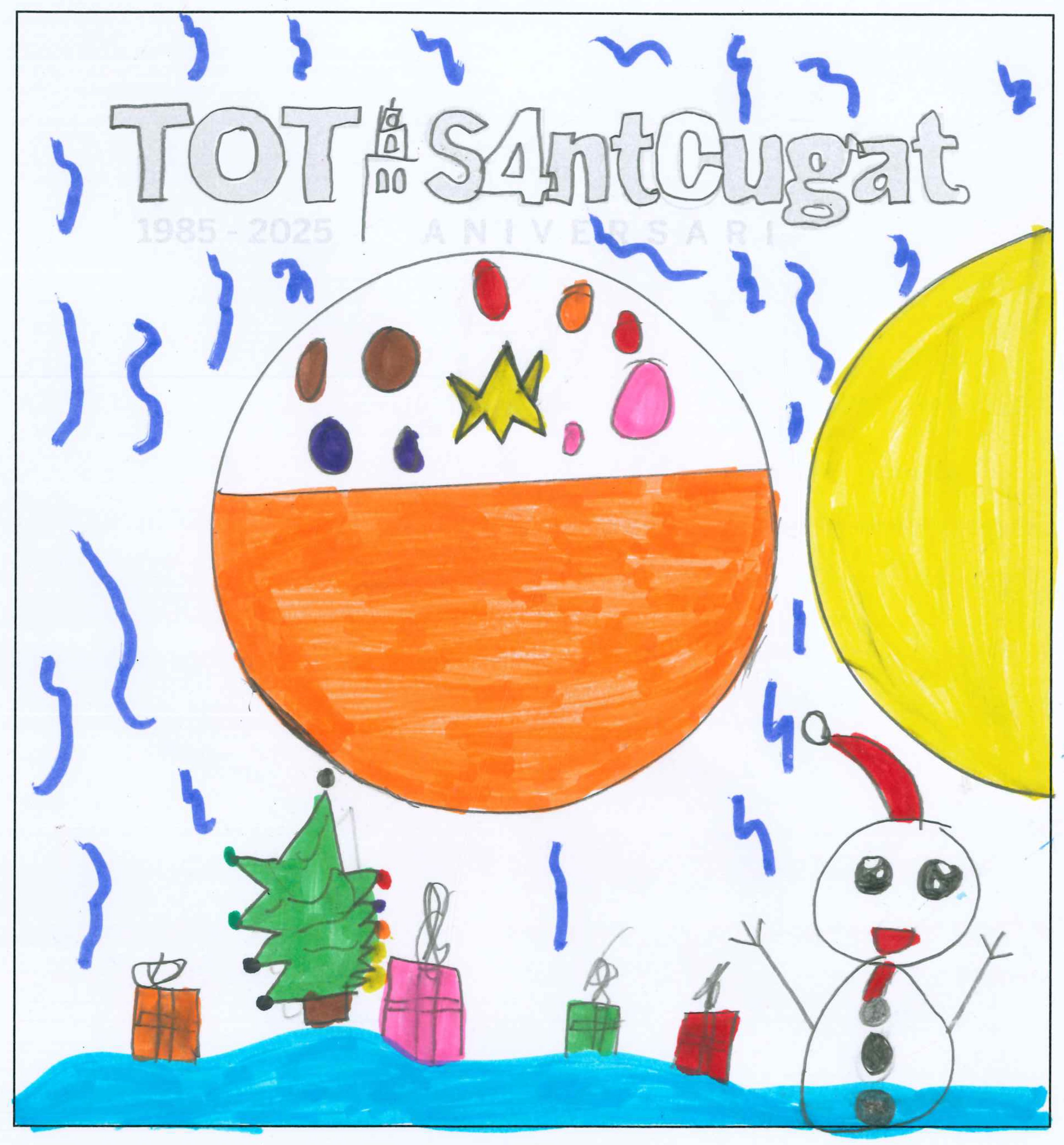 Postal de l’Escola La Farga del concurs del TOT Sant Cugat