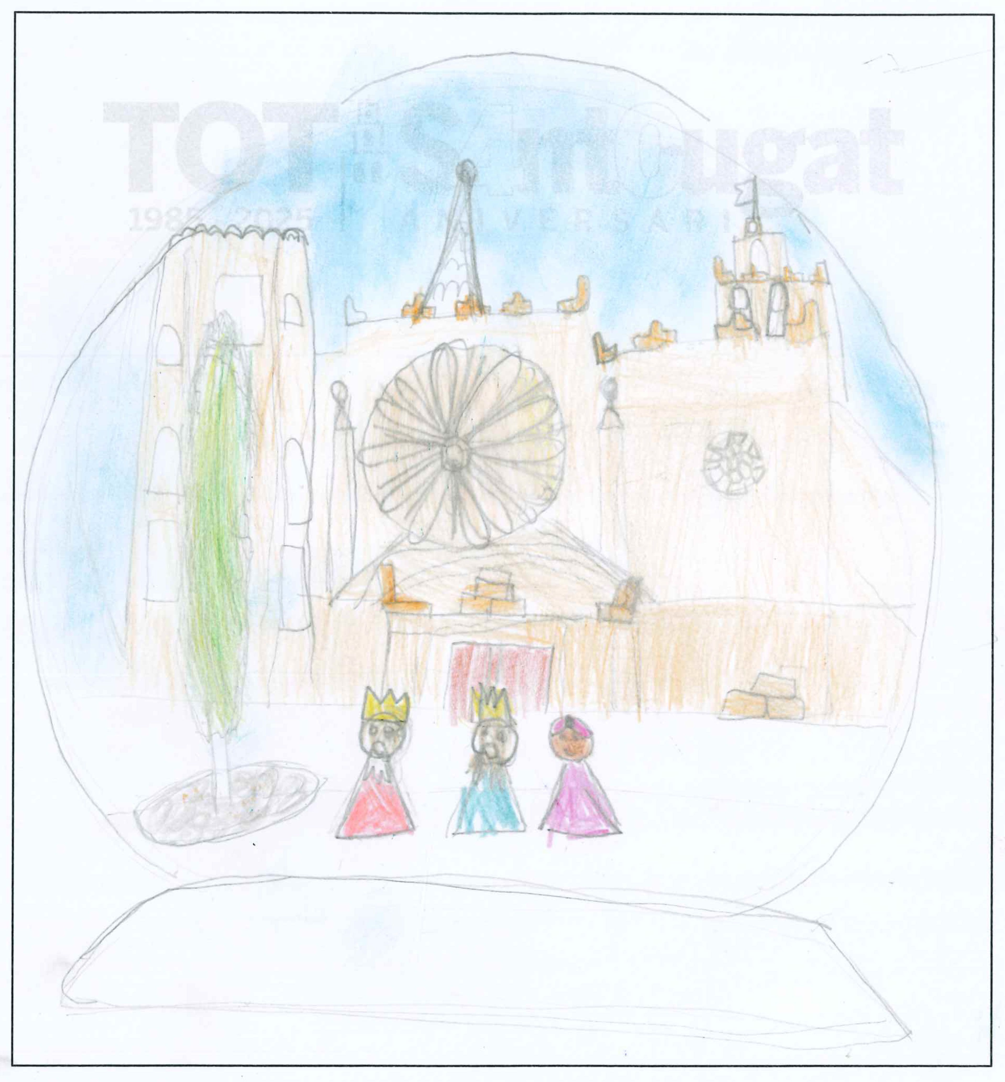 Postal de l’Escola La Farga del concurs del TOT Sant Cugat