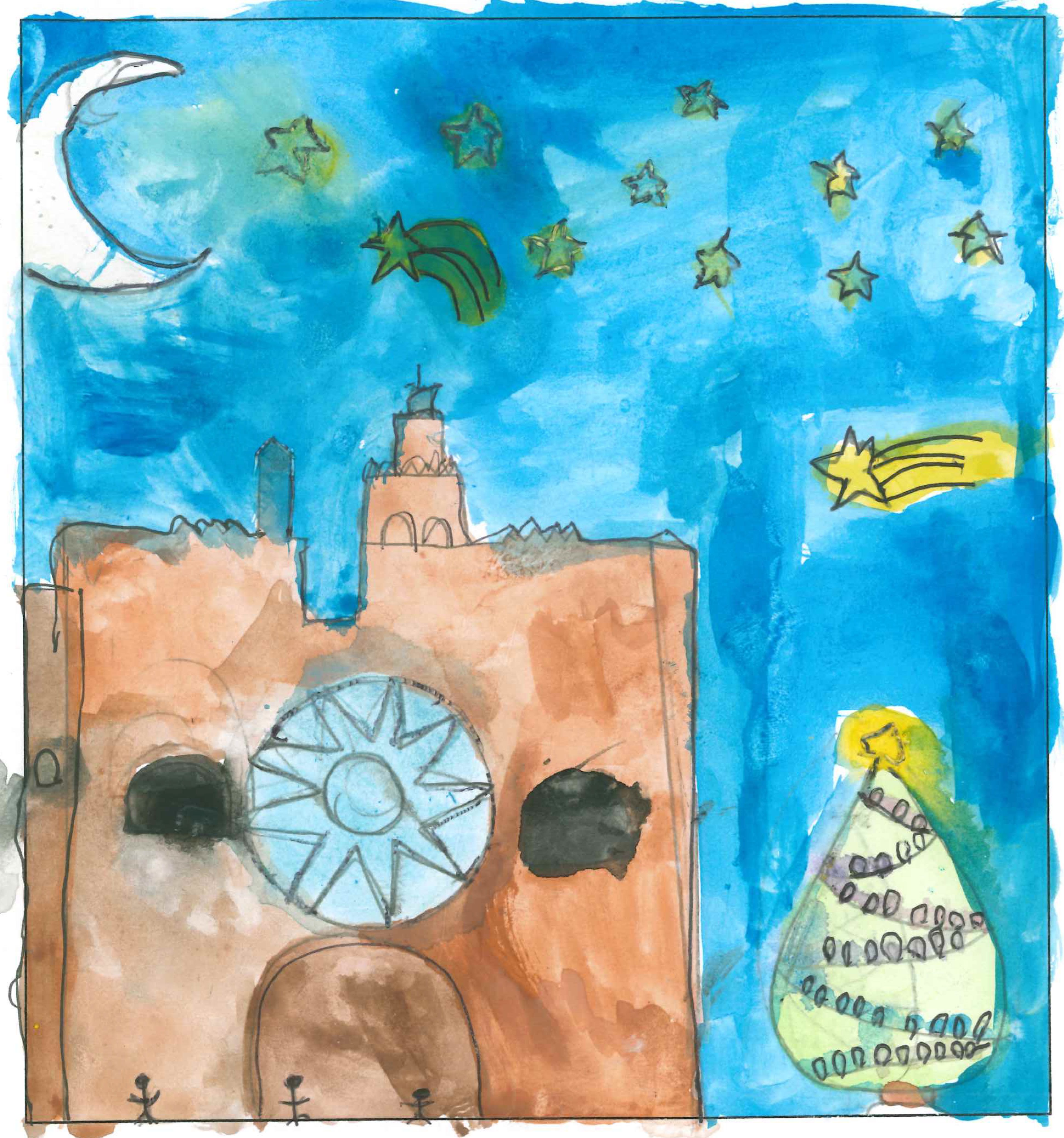 Postal de l’Escola La Vall del concurs del TOT Sant Cugat