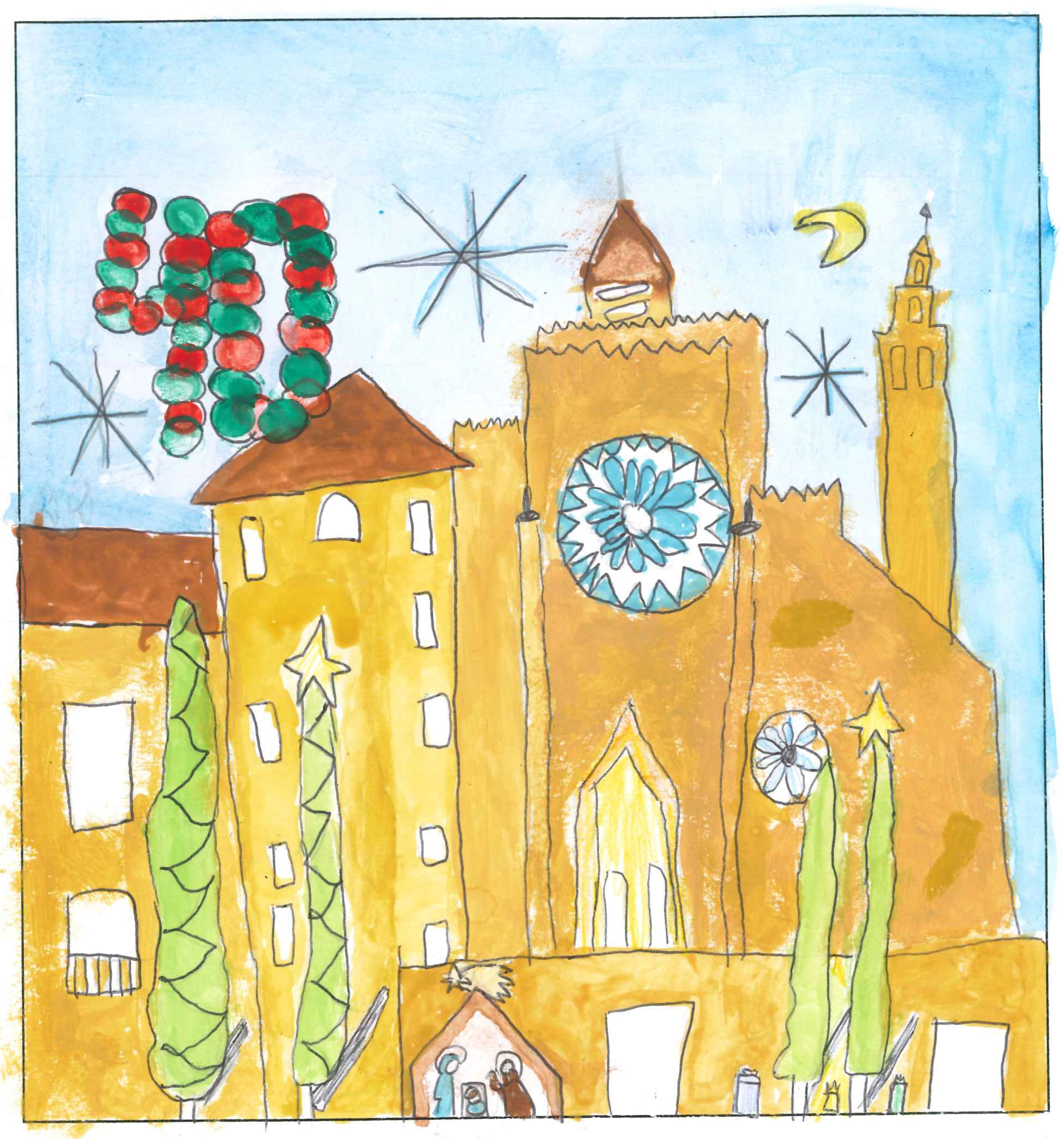 Postal de l’Escola La Vall del concurs del TOT Sant Cugat