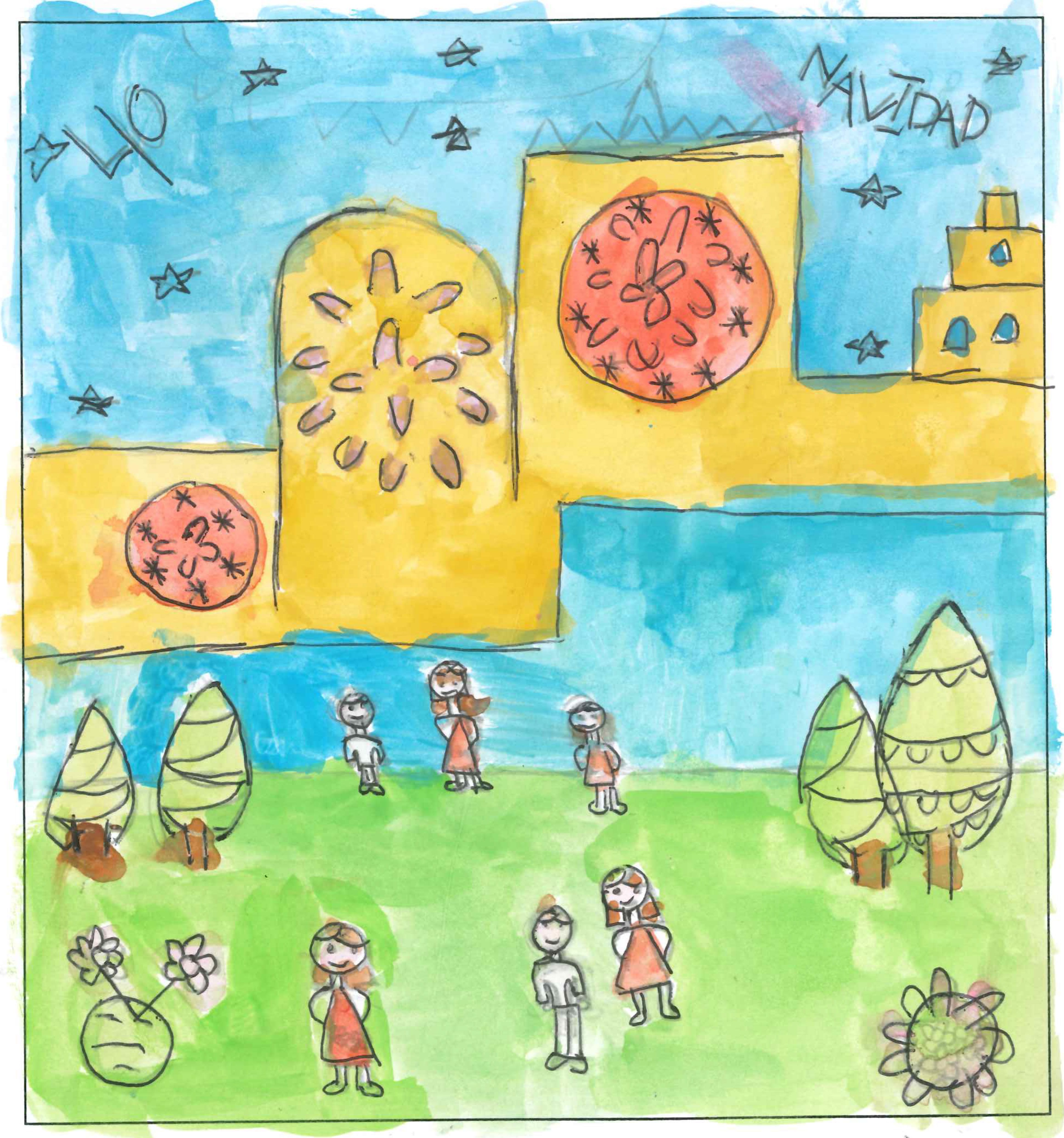 Postal de l’Escola La Vall del concurs del TOT Sant Cugat