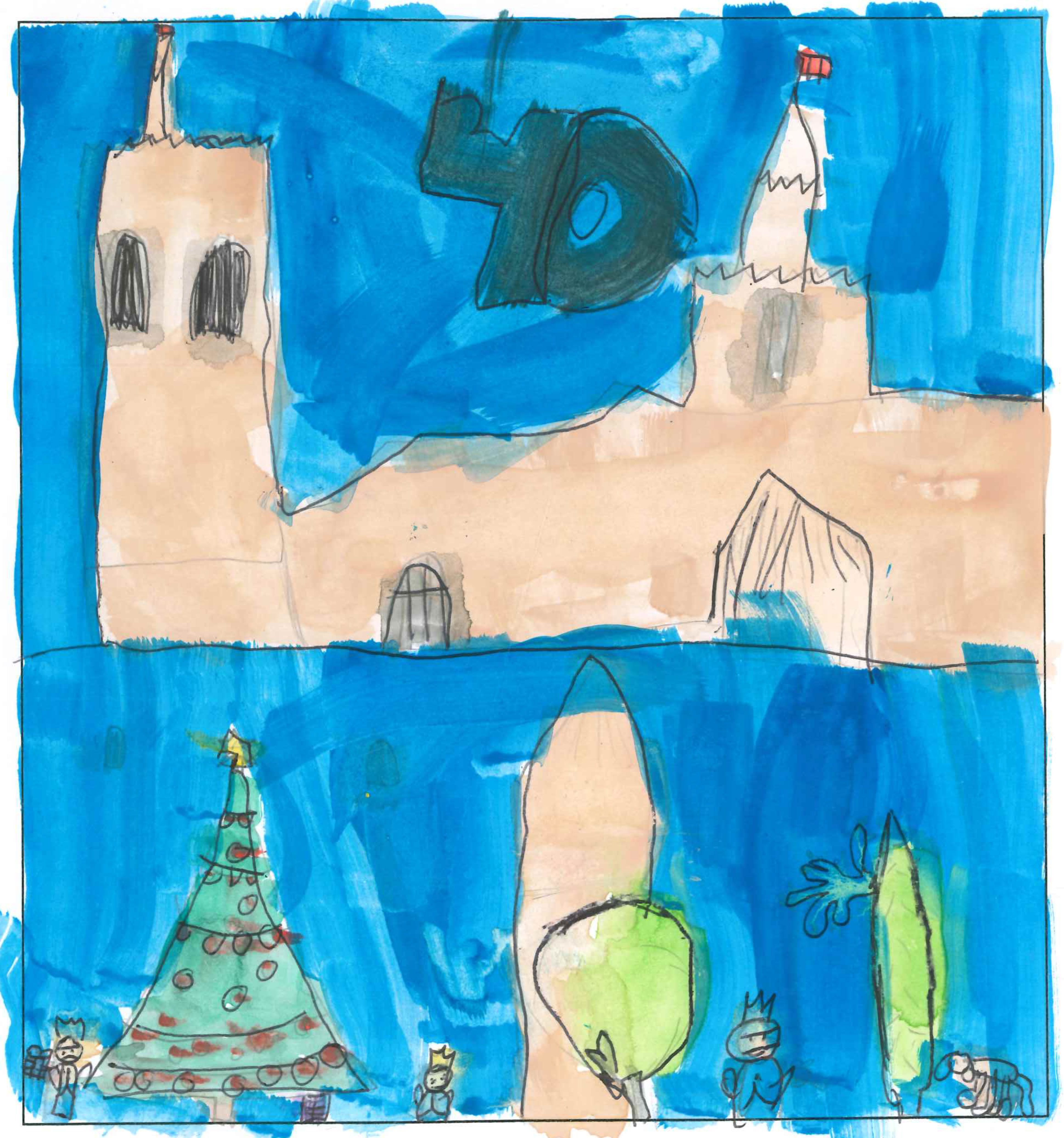 Postal de l’Escola La Vall del concurs del TOT Sant Cugat