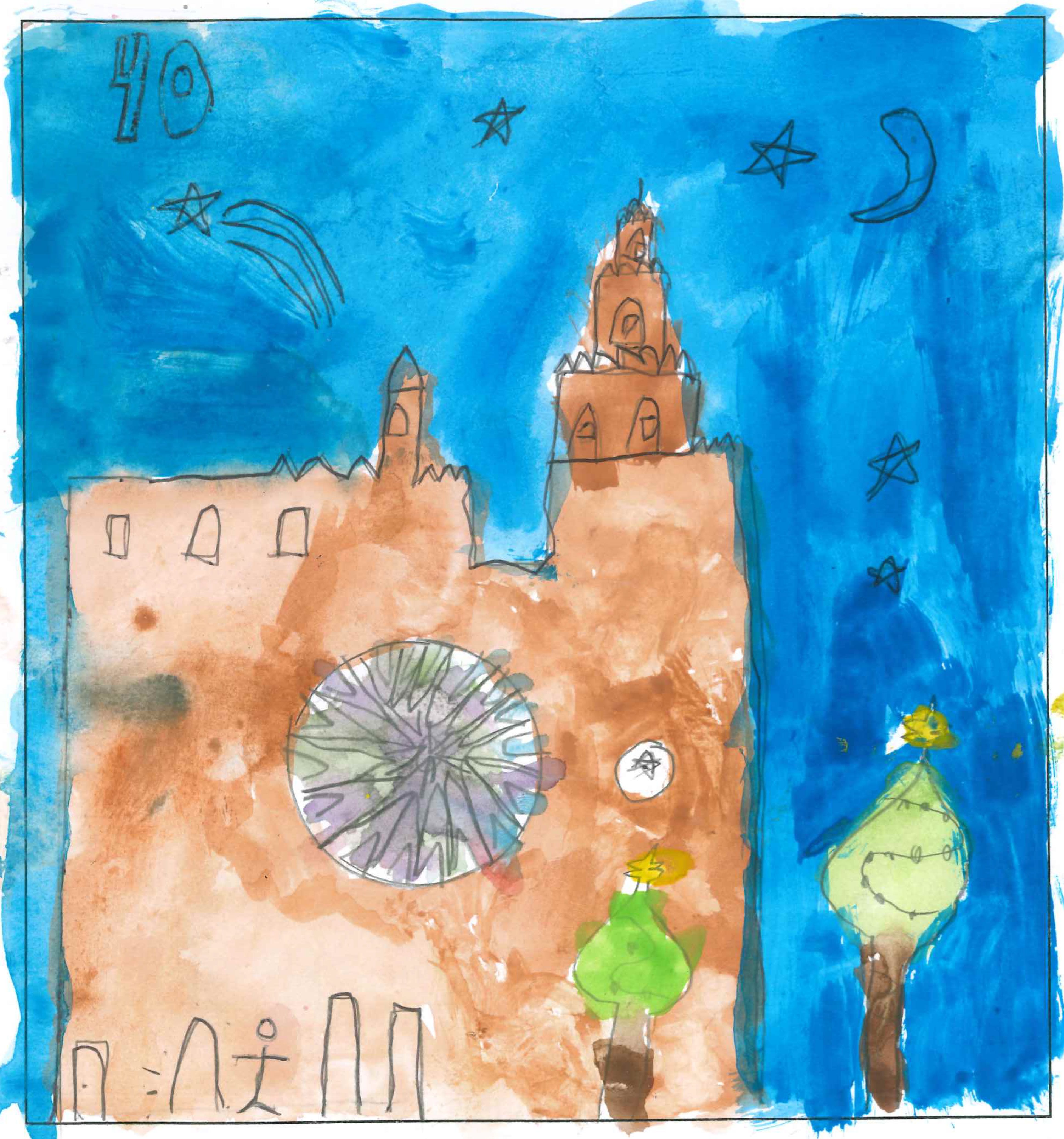 Postal de l’Escola La Vall del concurs del TOT Sant Cugat