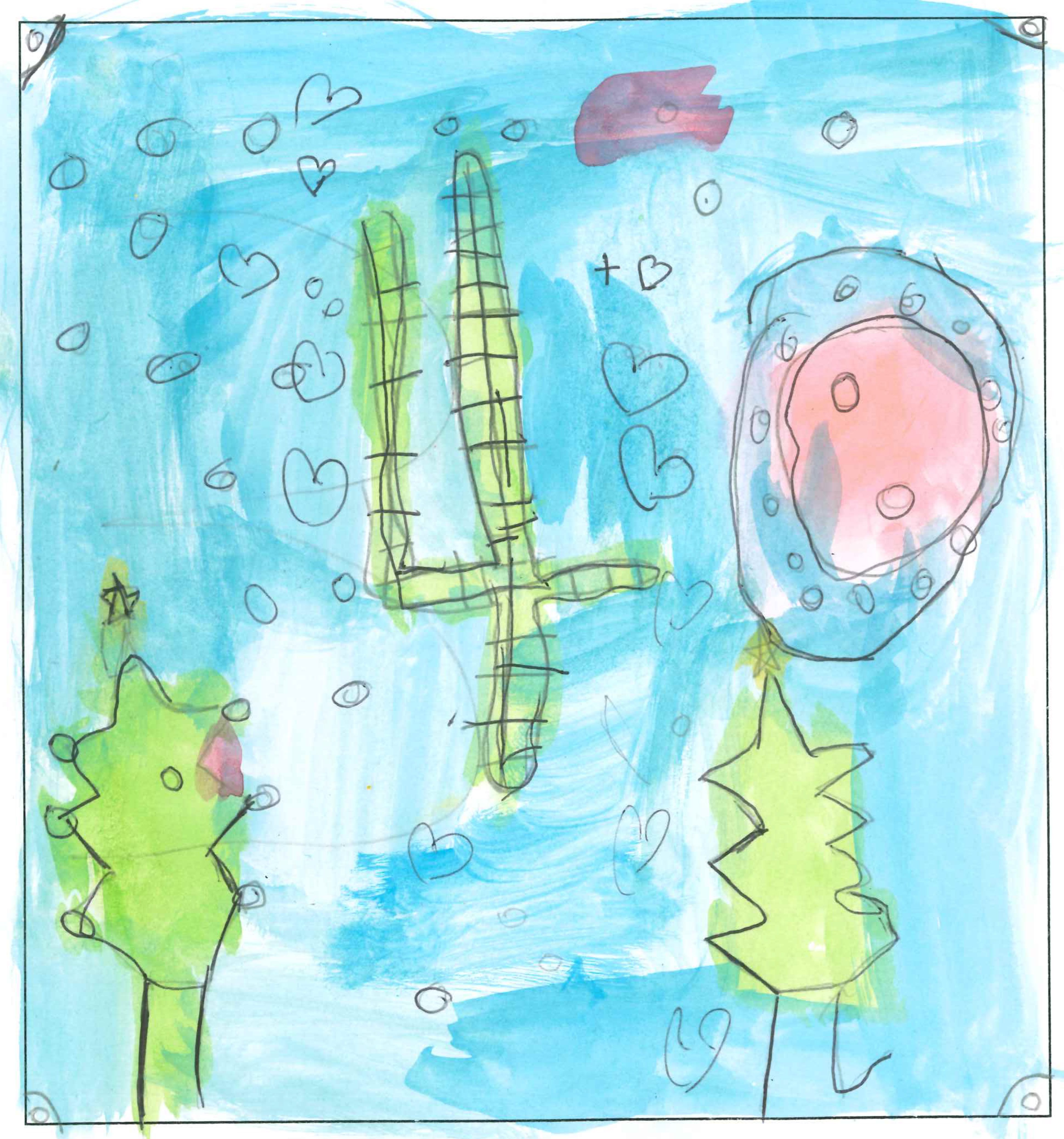 Postal de l’Escola La Vall del concurs del TOT Sant Cugat