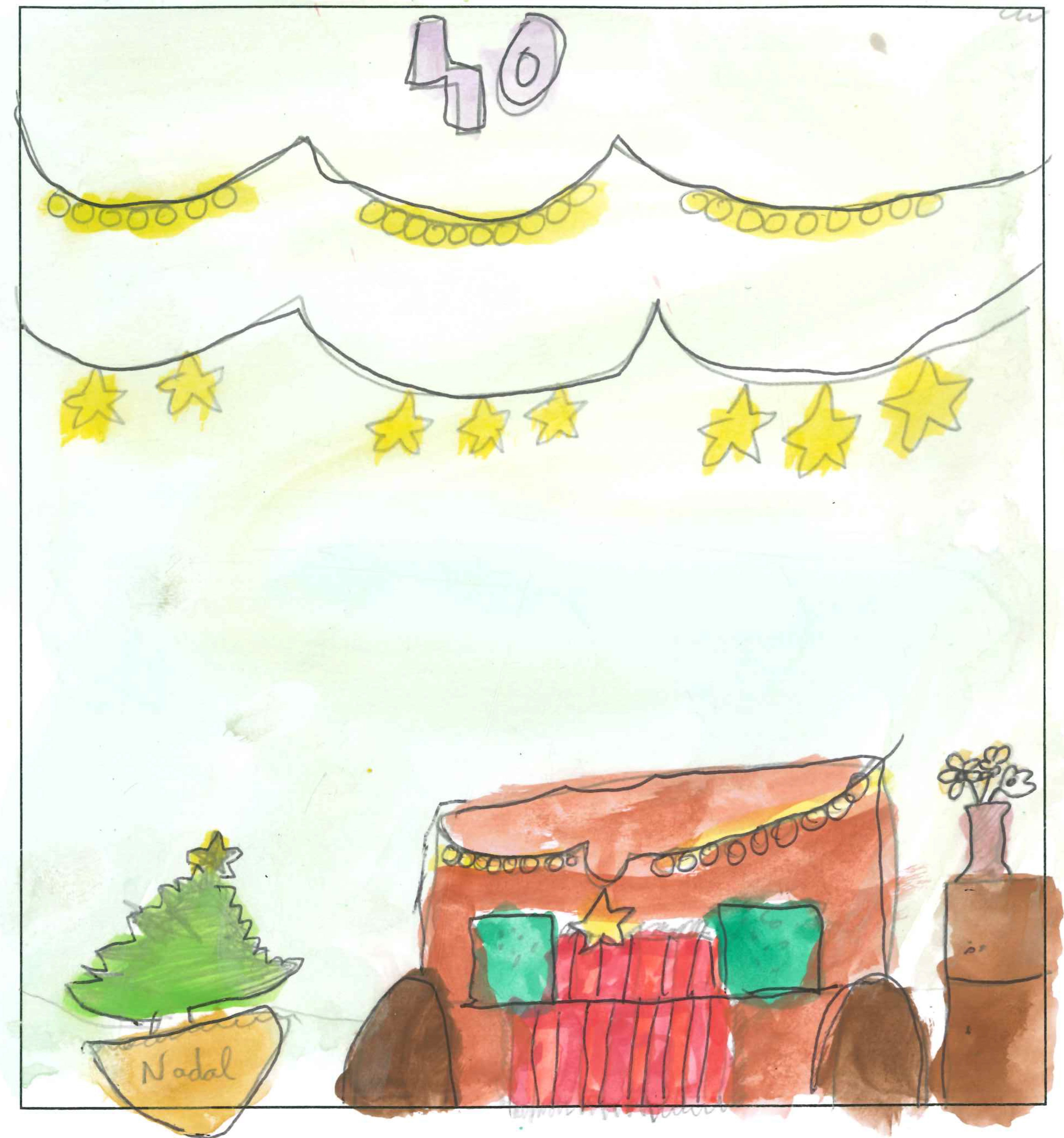 Postal de l’Escola La Vall del concurs del TOT Sant Cugat