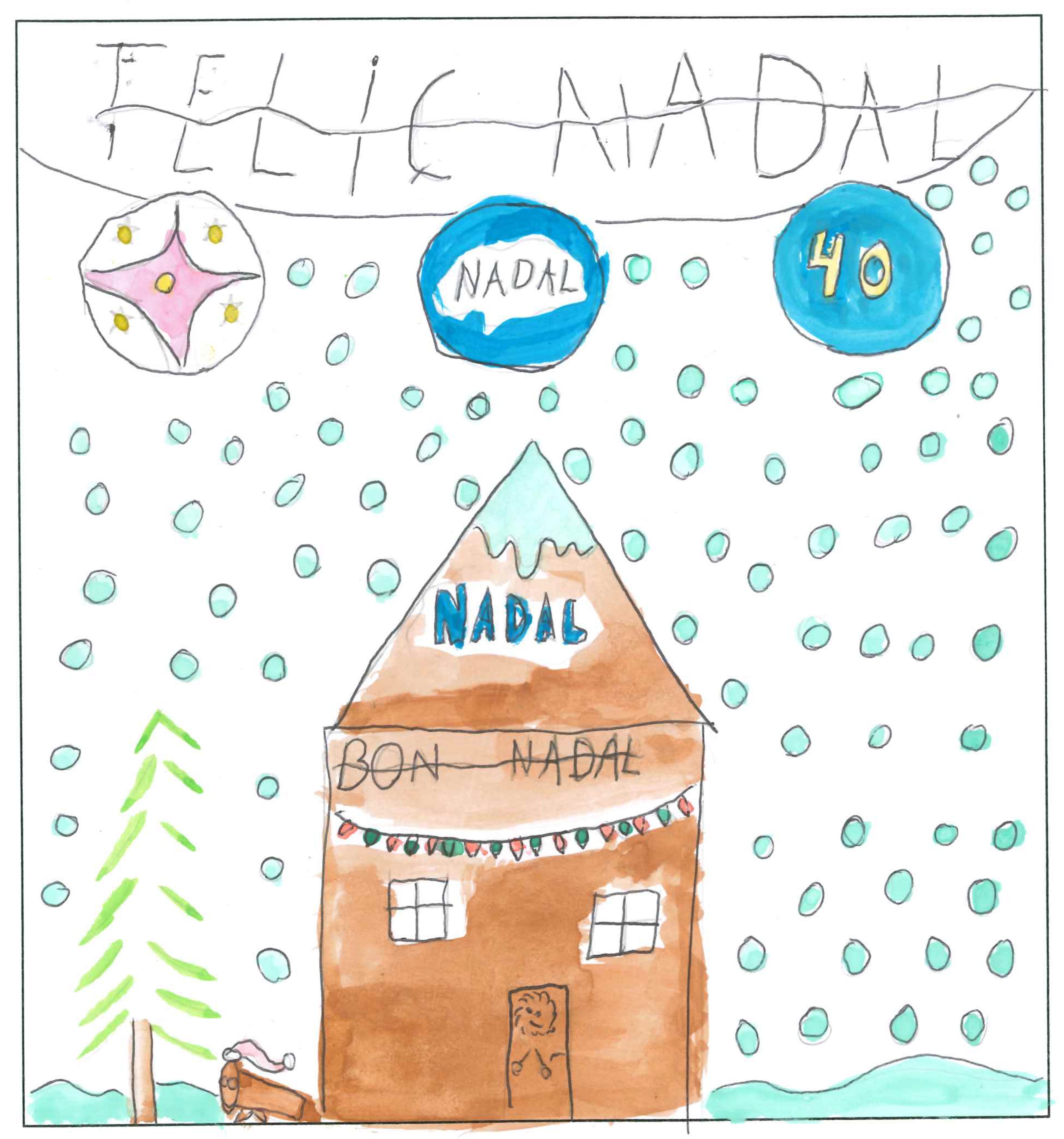 Postal de l’Escola La Vall del concurs del TOT Sant Cugat