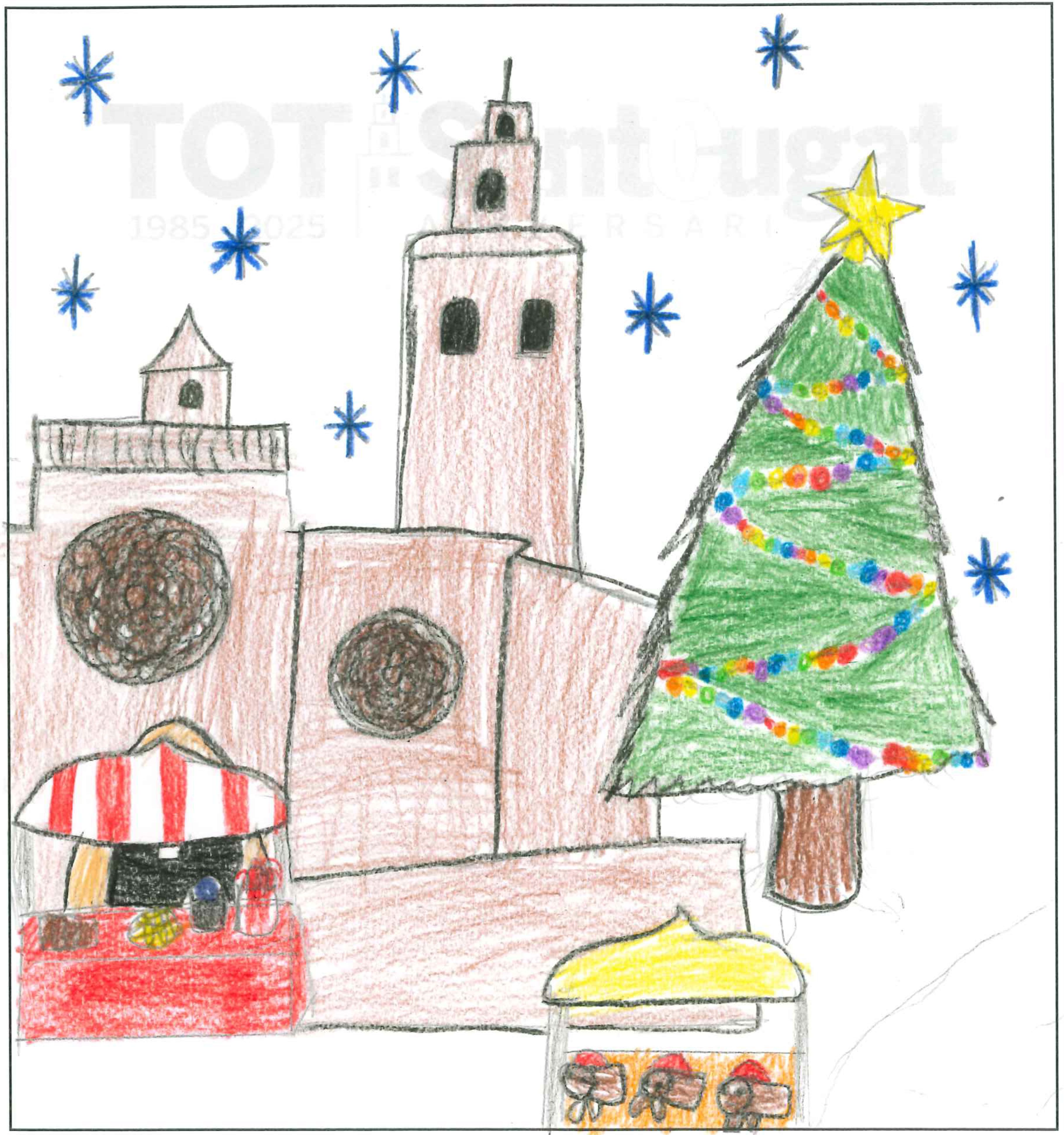 Postal de CreaNova School del concurs del TOT Sant Cugat