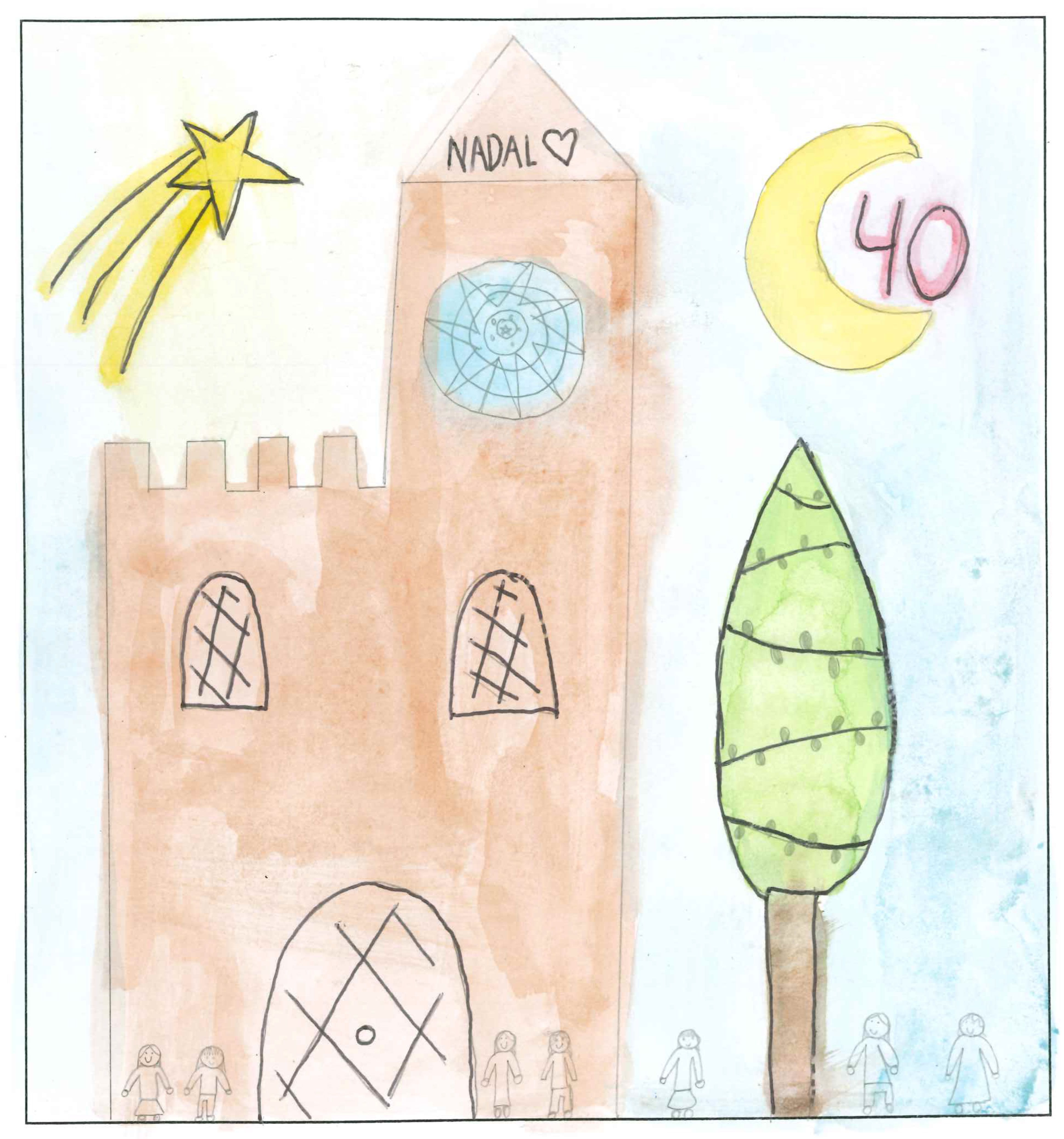 Postal de l’Escola La Vall del concurs del TOT Sant Cugat