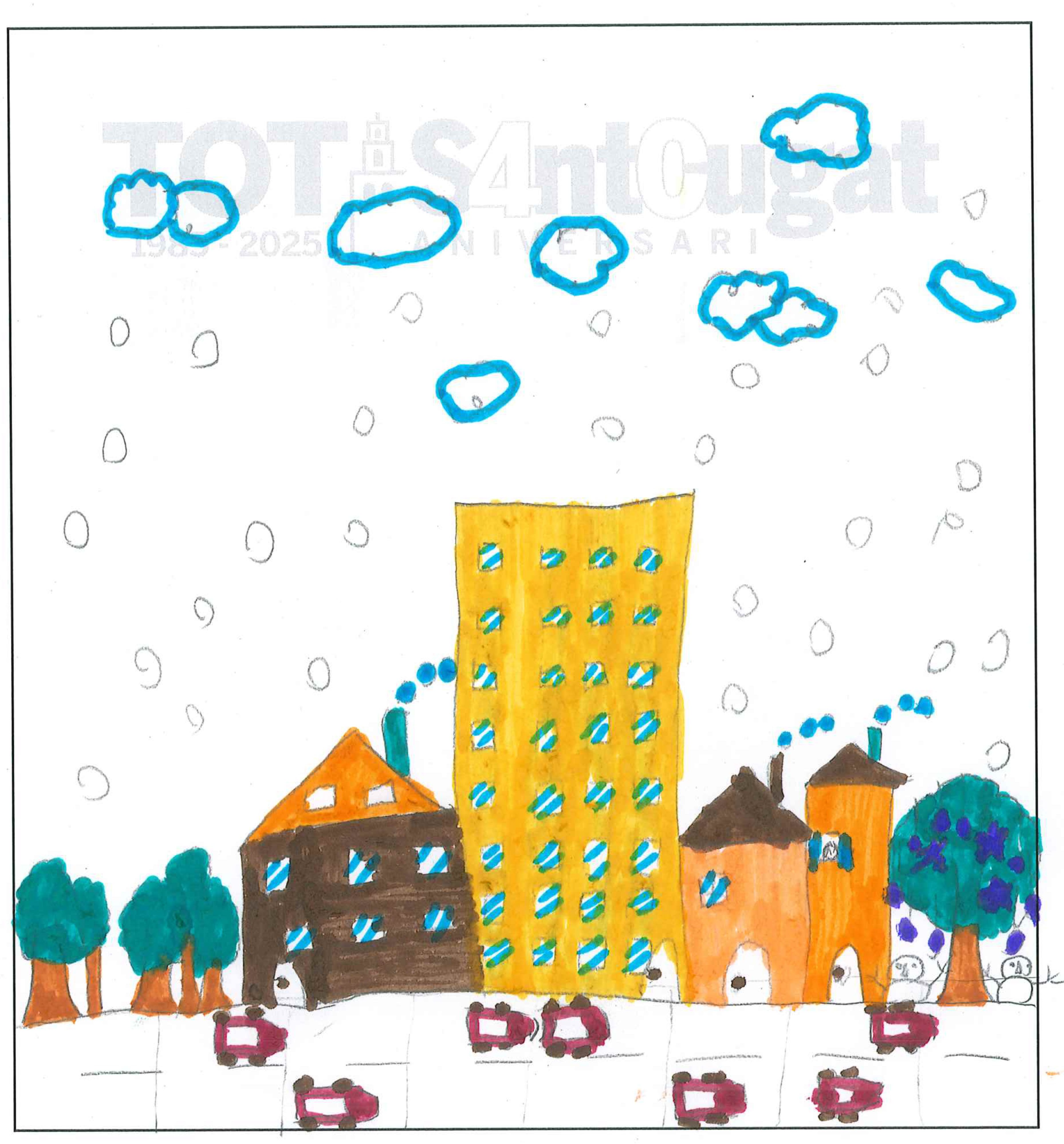 Postal de CreaNova School del concurs del TOT Sant Cugat