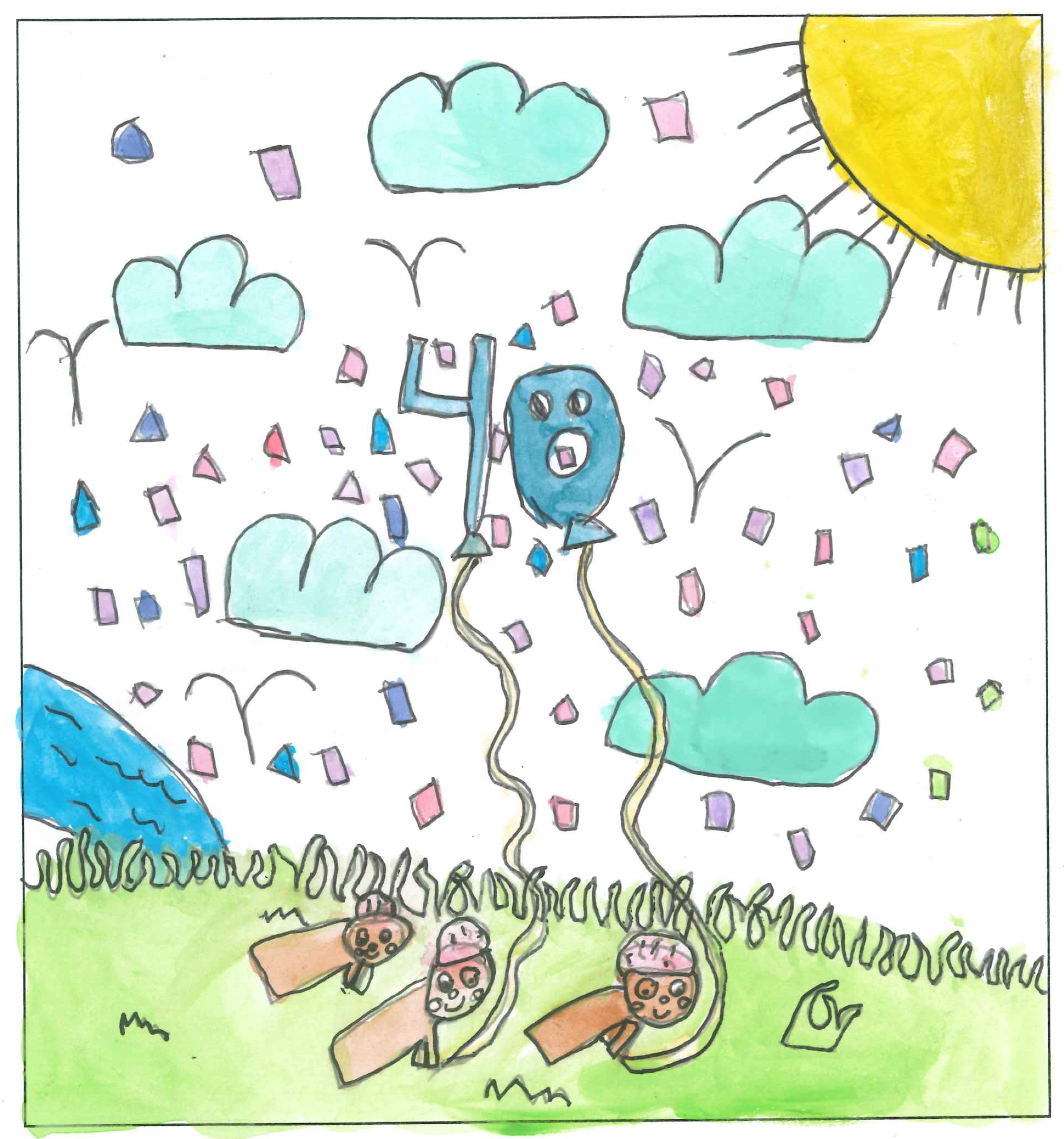 Postal de l’Escola La Vall del concurs del TOT Sant Cugat