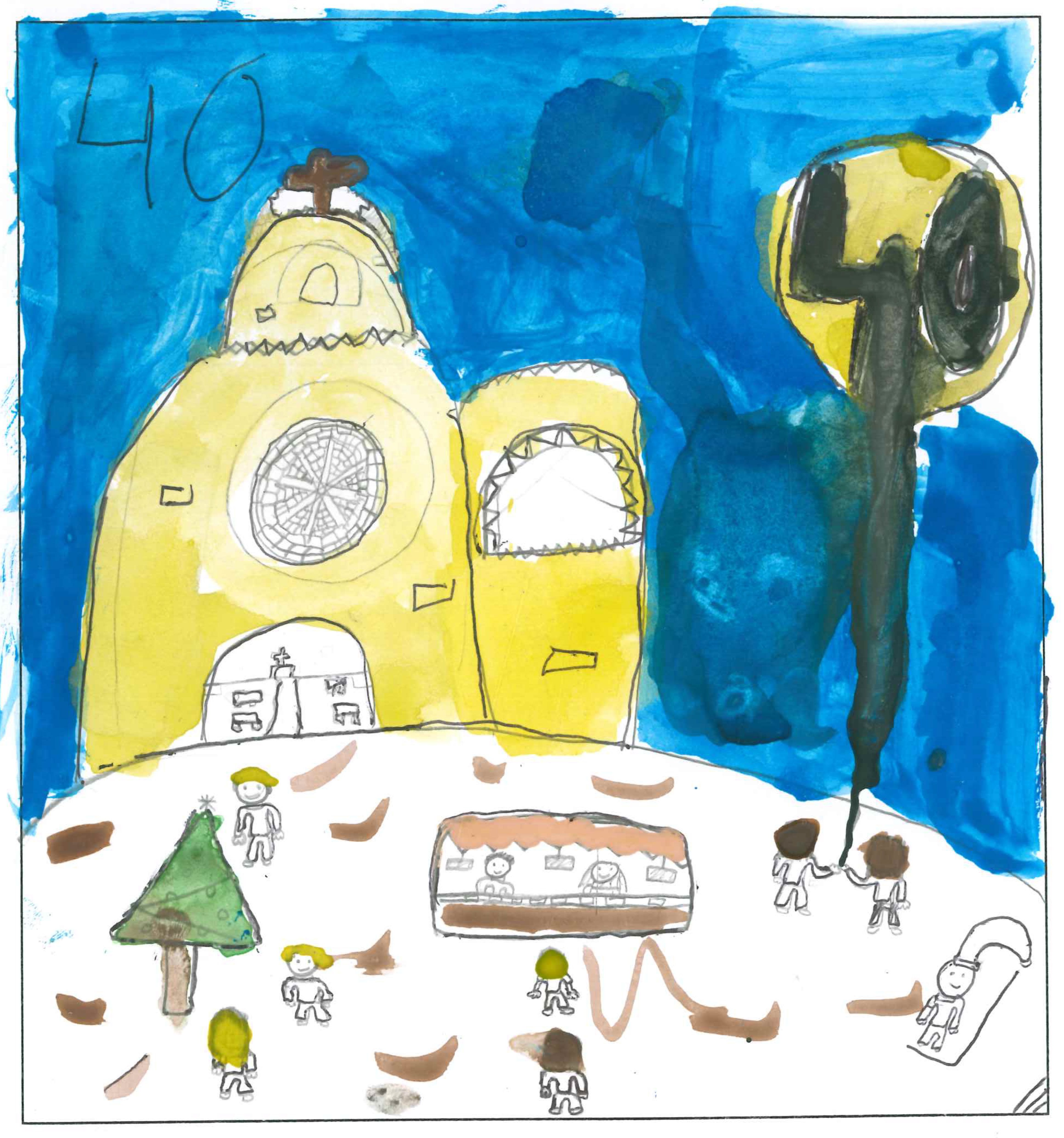 Postal de l’Escola La Vall del concurs del TOT Sant Cugat