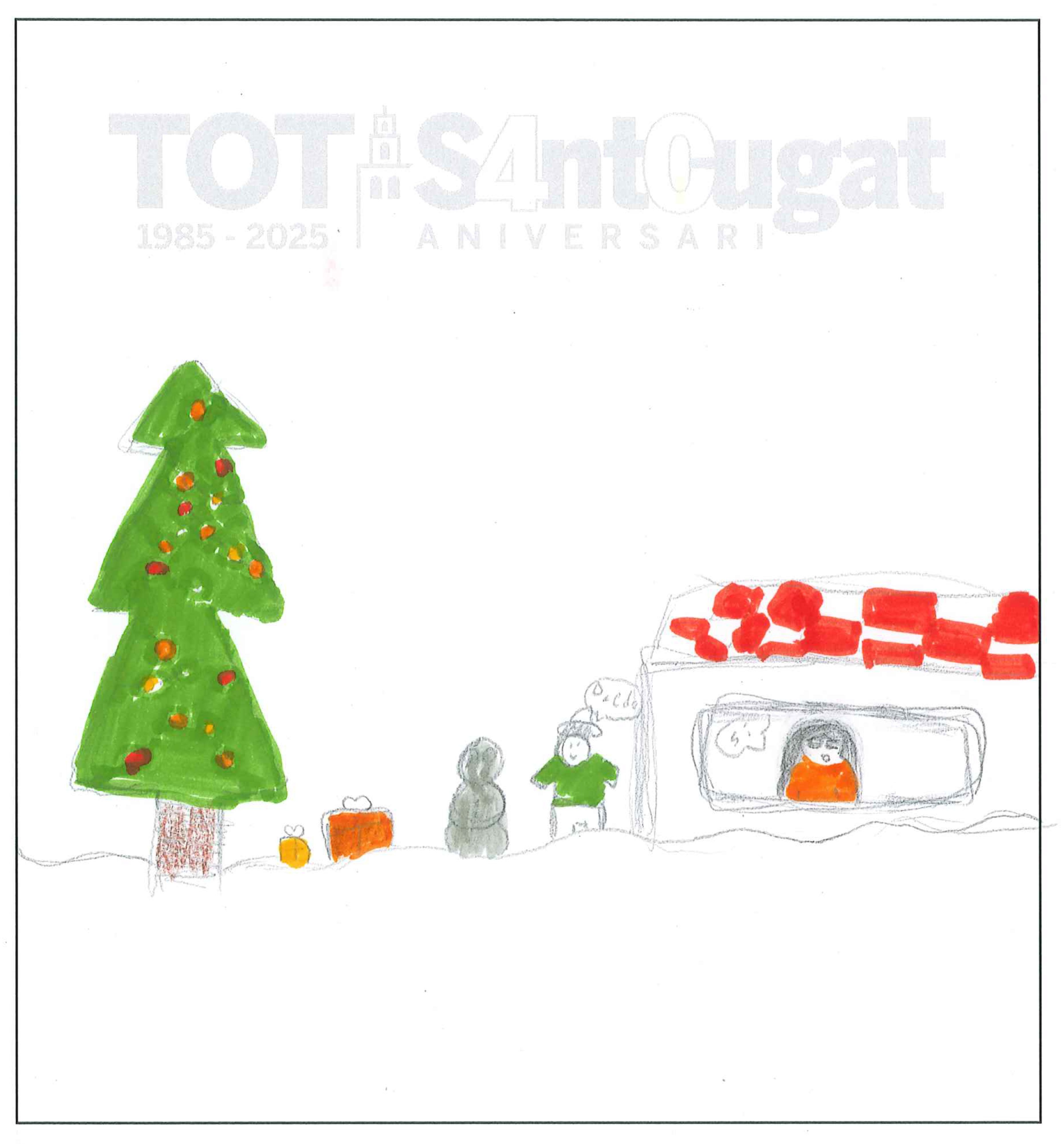 Postal de CreaNova School del concurs del TOT Sant Cugat