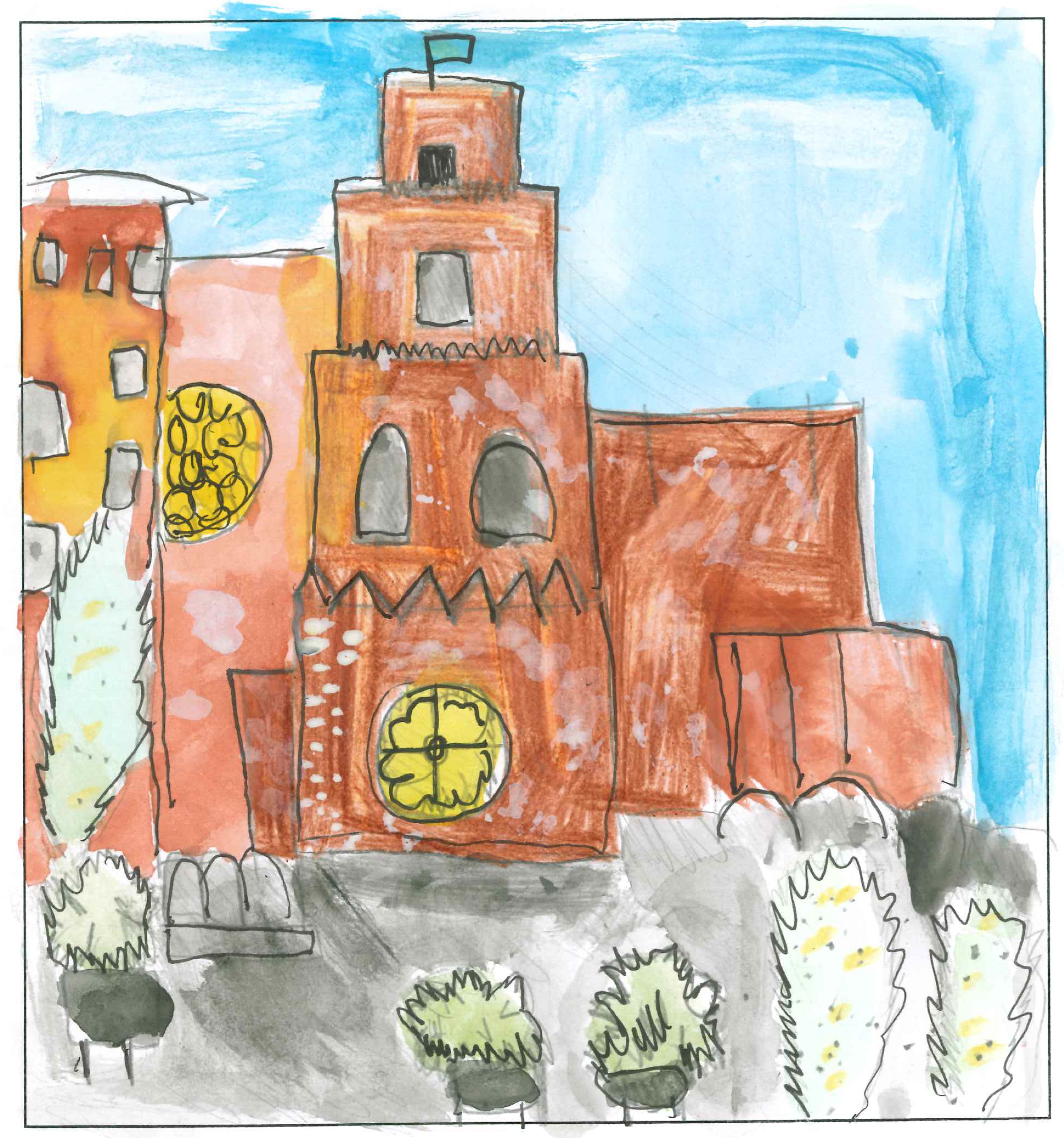 Postal de l’Escola La Vall del concurs del TOT Sant Cugat