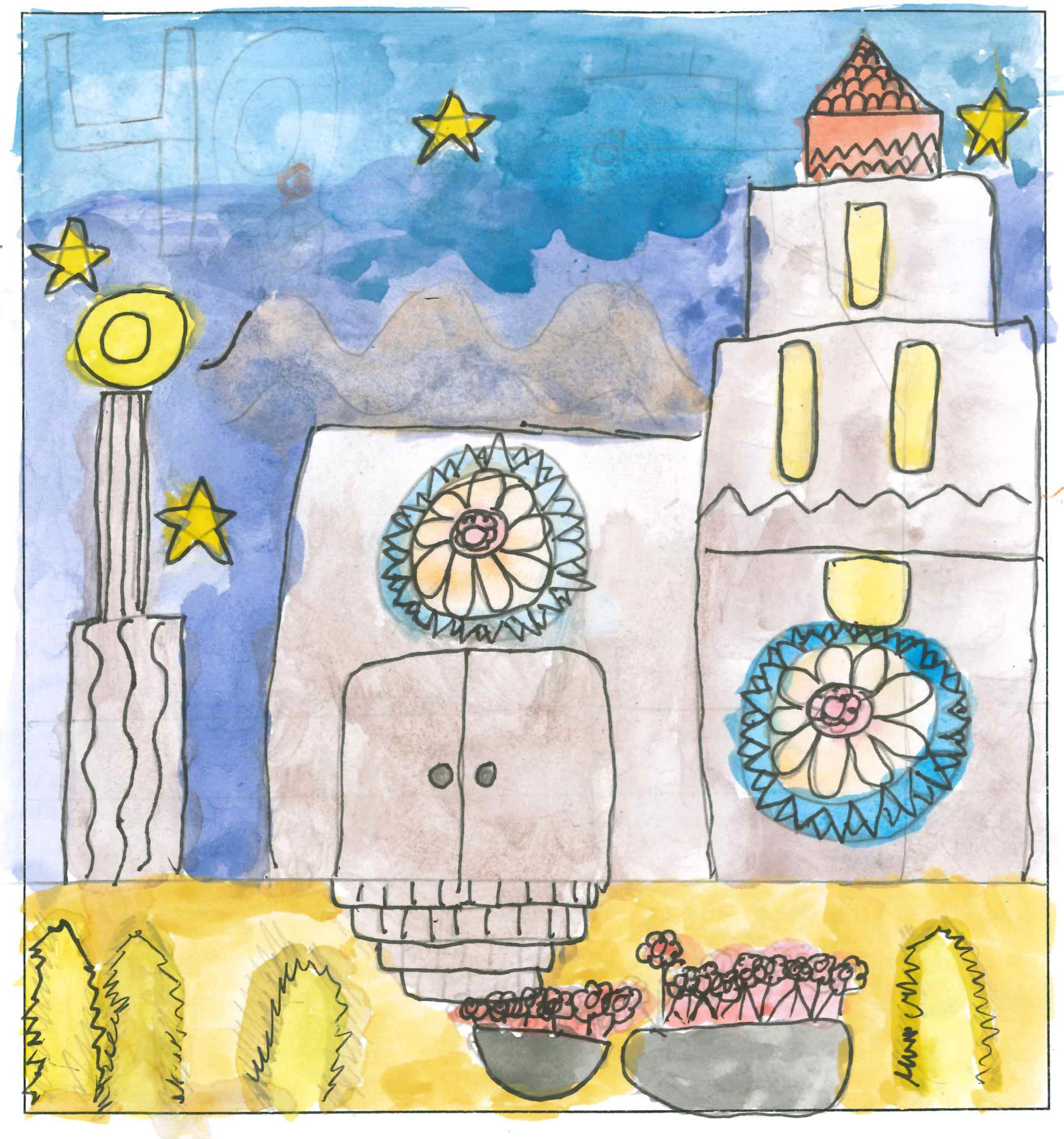 Postal de l’Escola La Vall del concurs del TOT Sant Cugat