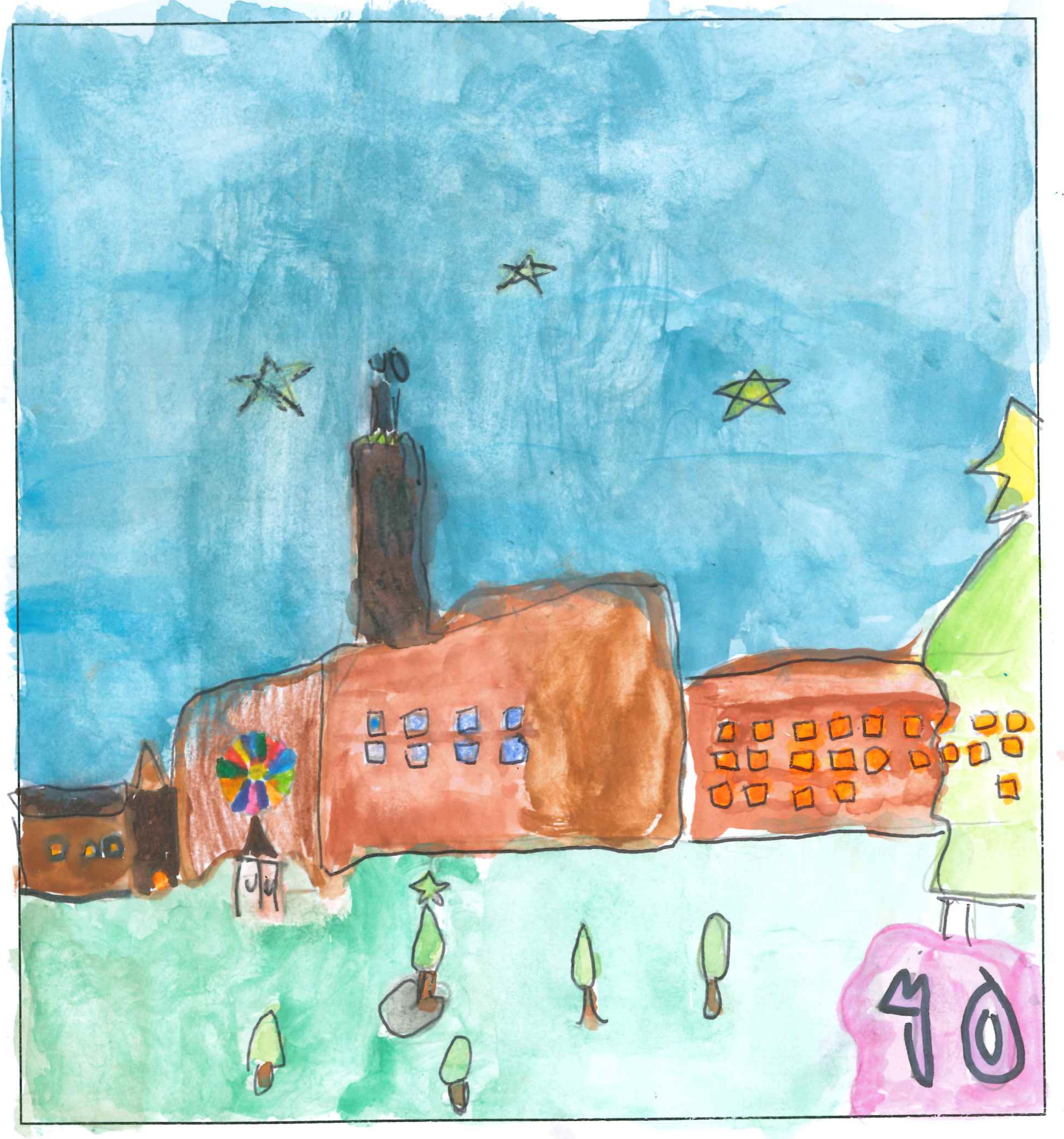 Postal de l’Escola La Vall del concurs del TOT Sant Cugat