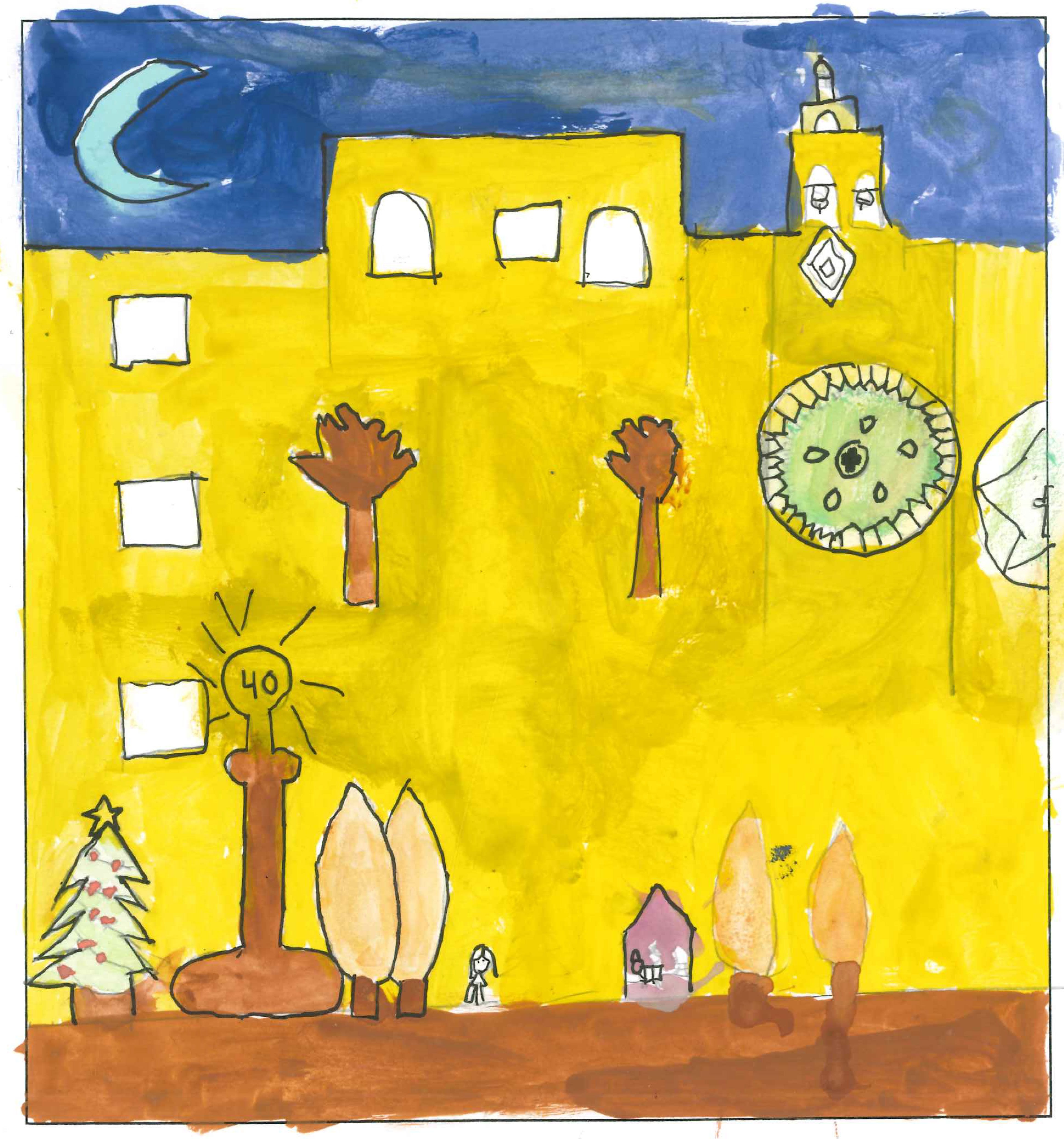 Postal de l’Escola La Vall del concurs del TOT Sant Cugat