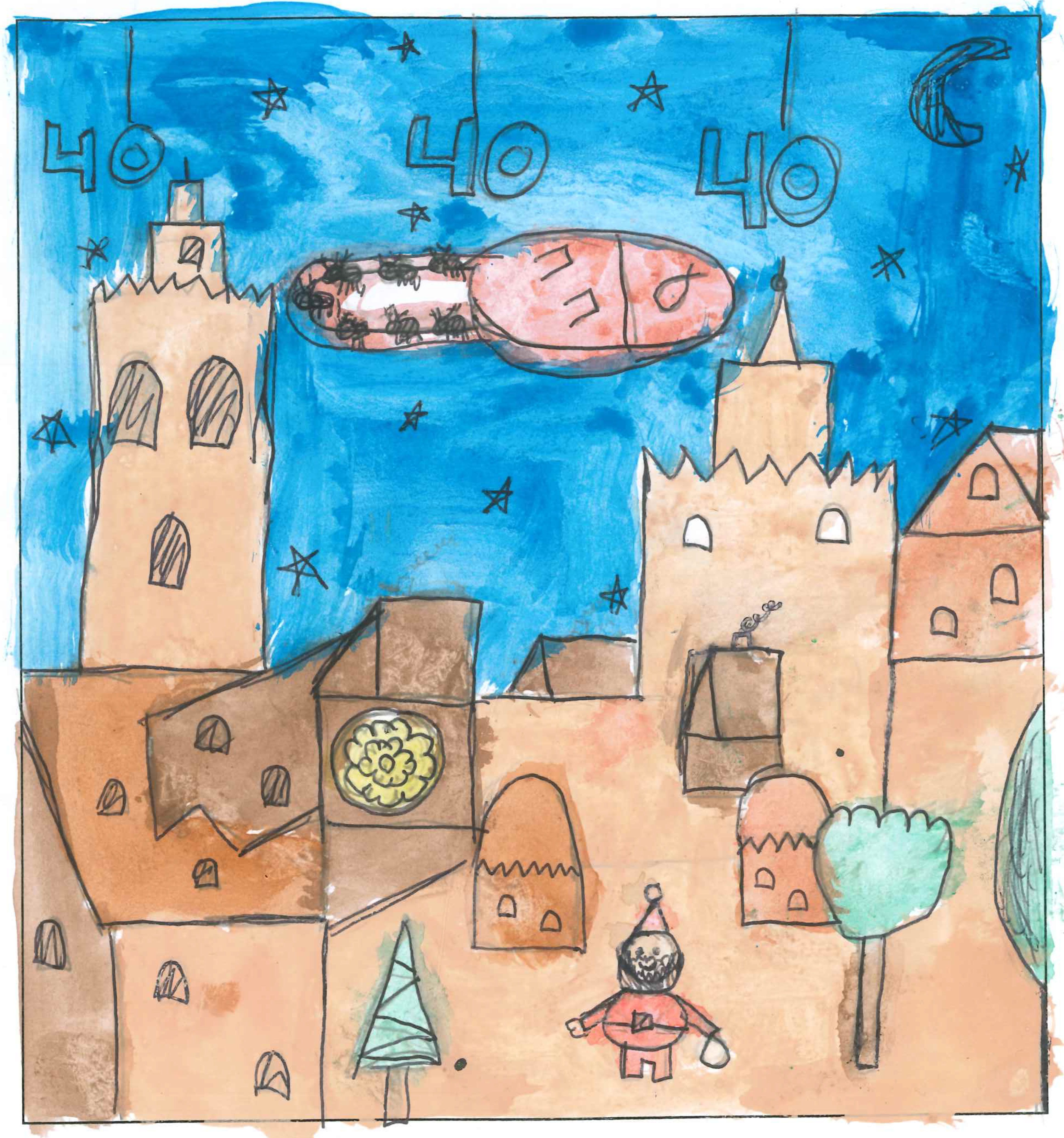 Postal de l’Escola La Vall del concurs del TOT Sant Cugat