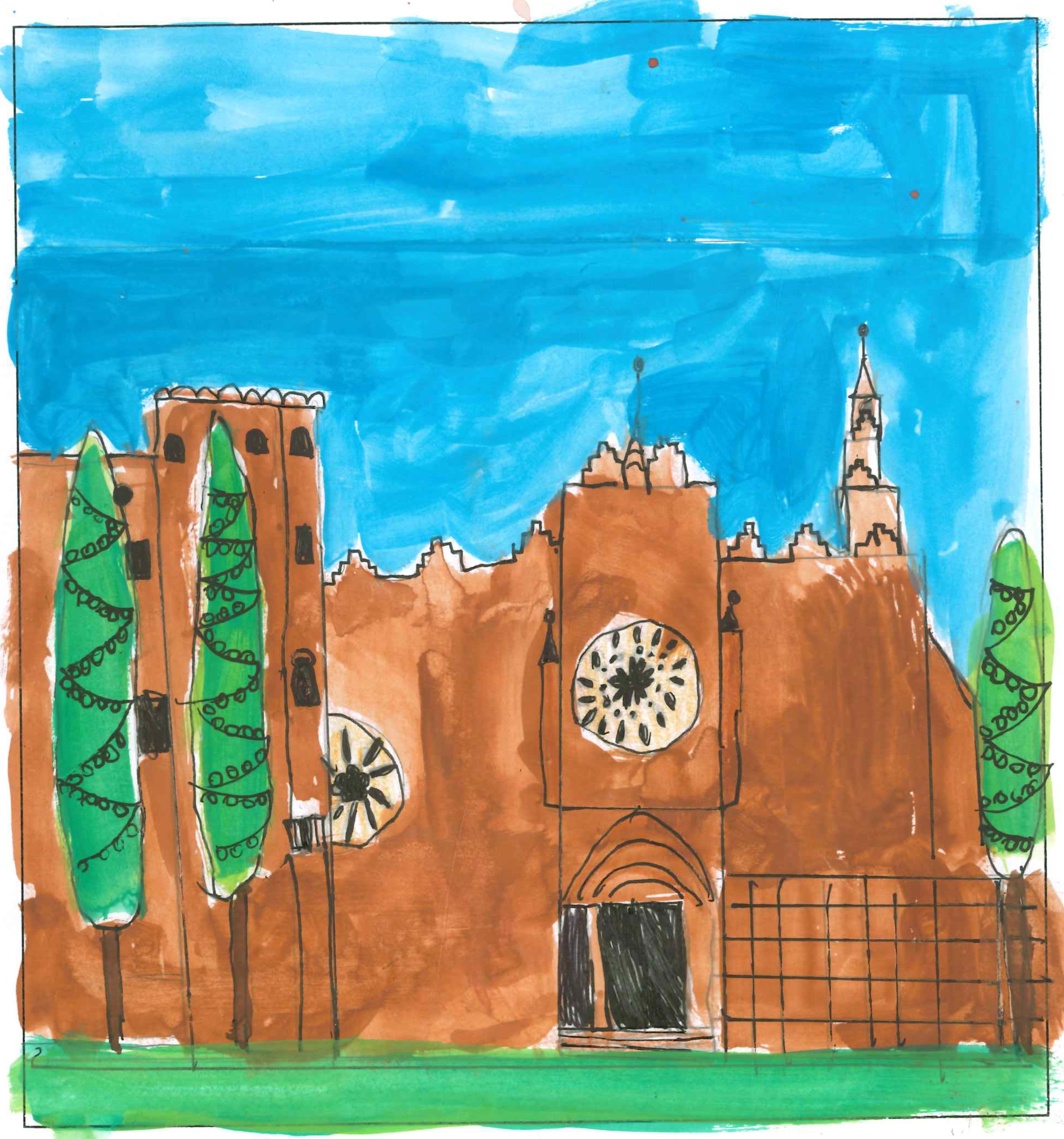 Postal de l’Escola La Vall del concurs del TOT Sant Cugat