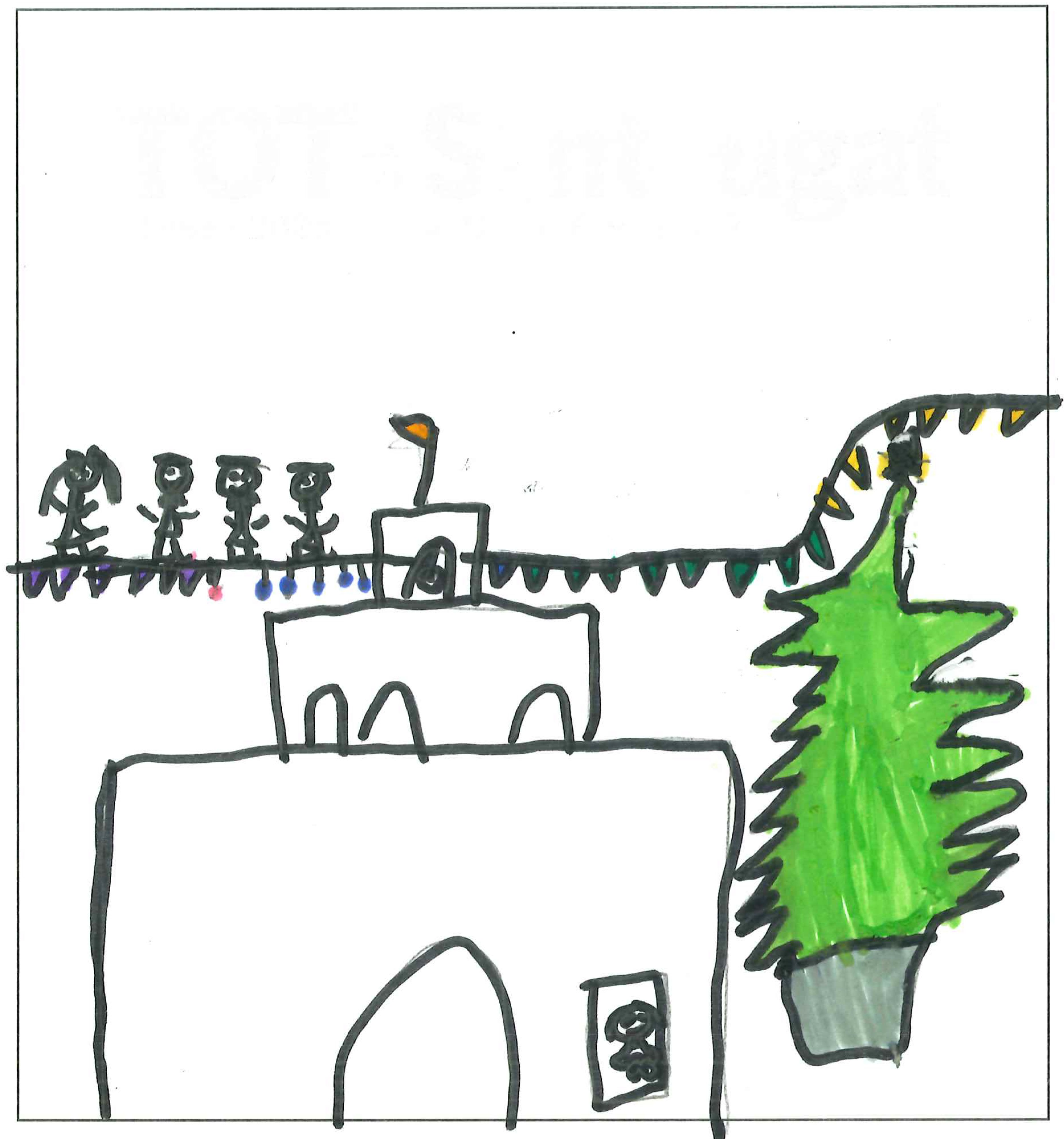 Postal de l’Escola Pi d'en Xandri del concurs del TOT Sant Cugat