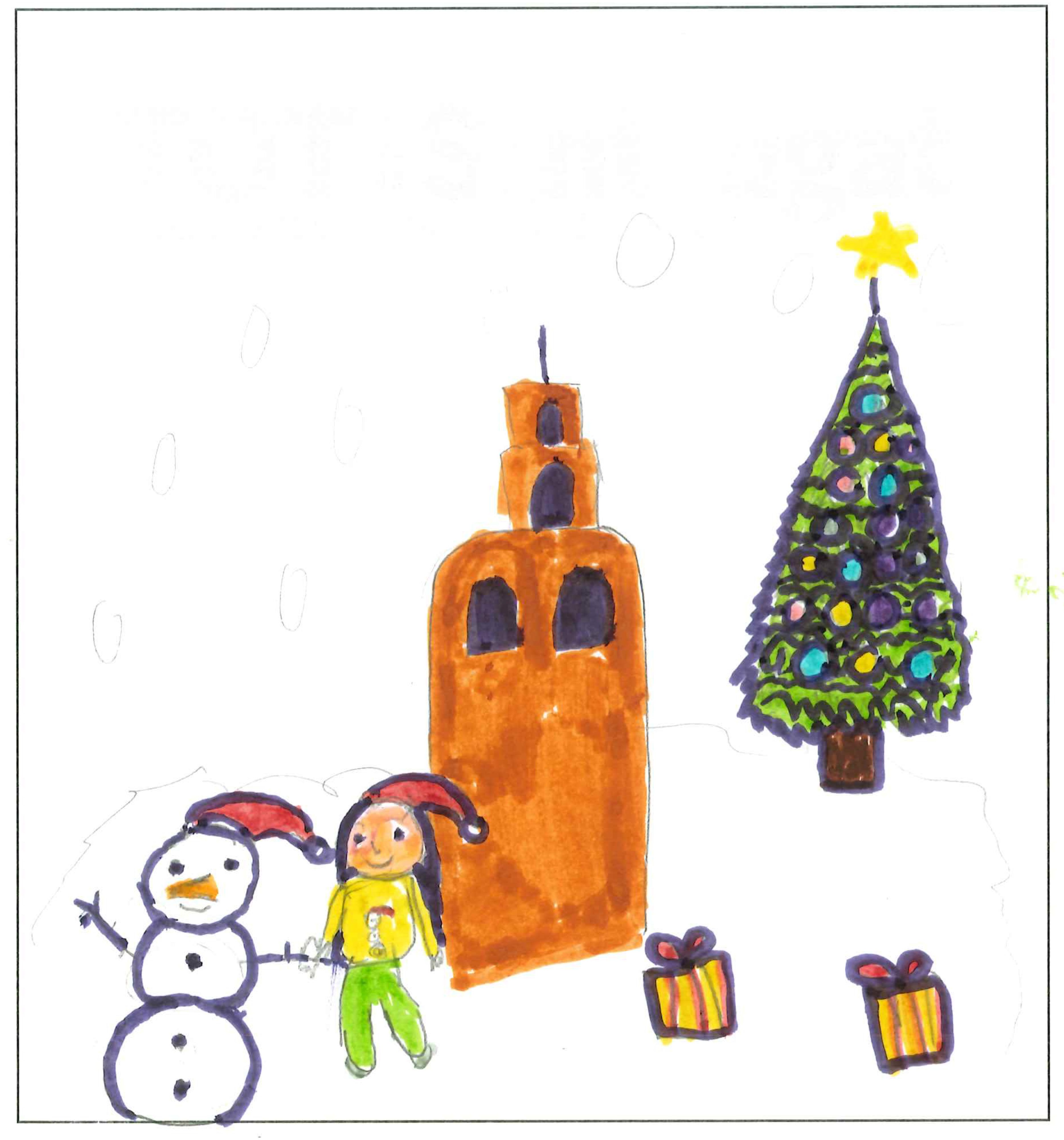 Postal de l’Escola Pi d'en Xandri del concurs del TOT Sant Cugat