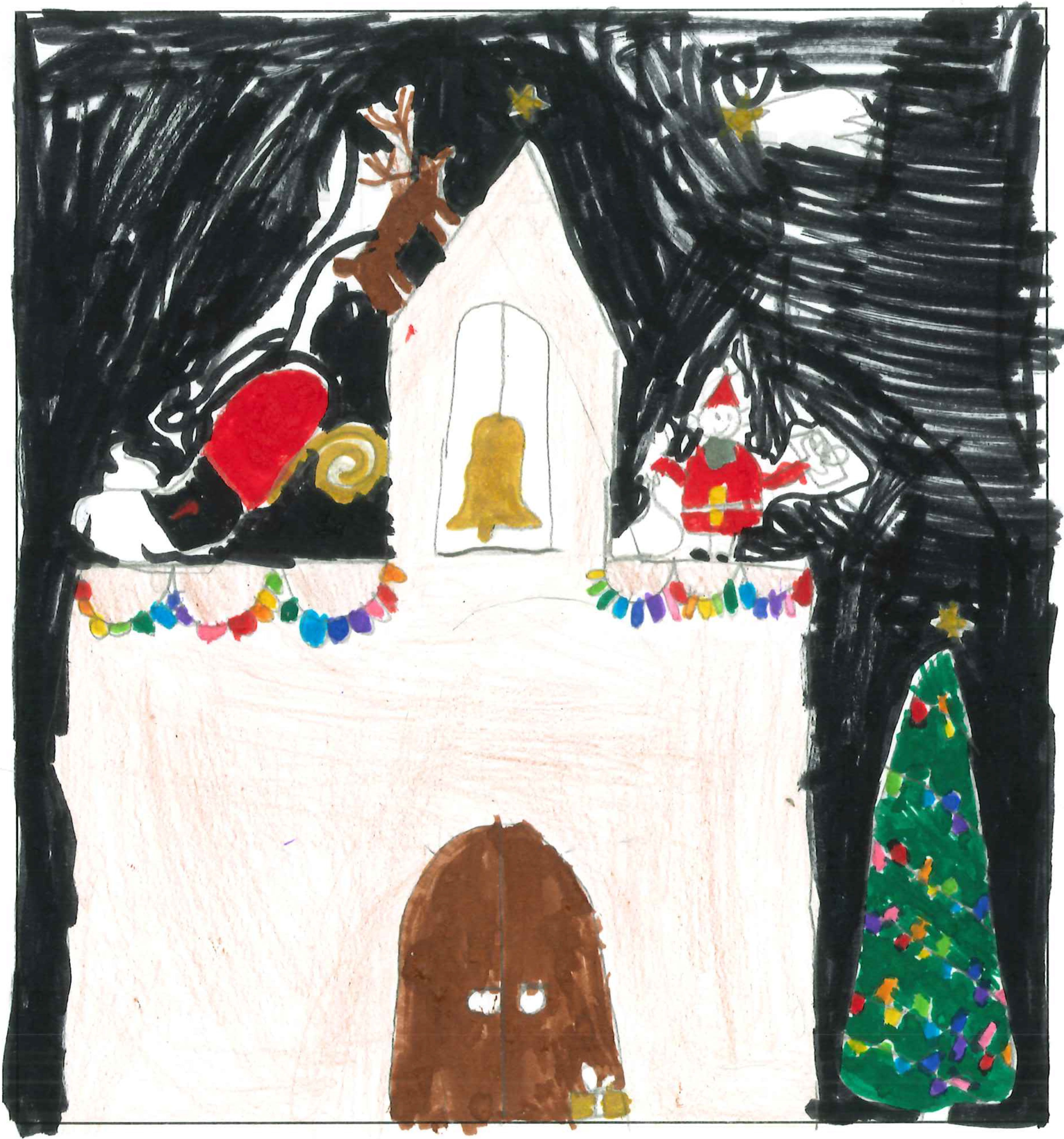 Postal de l’Escola Pi d'en Xandri del concurs del TOT Sant Cugat