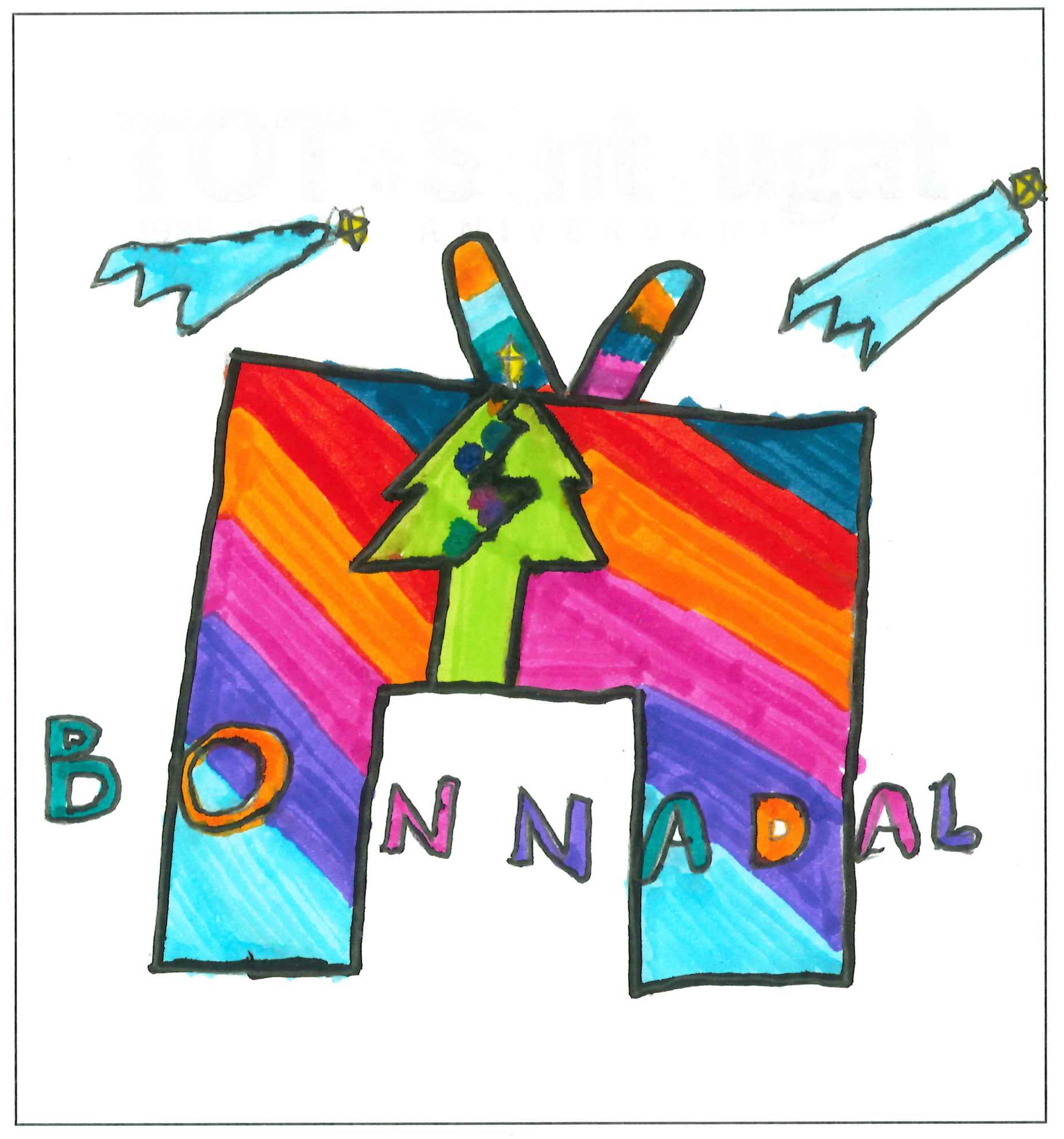 Postal de l’Escola Pi d'en Xandri del concurs del TOT Sant Cugat