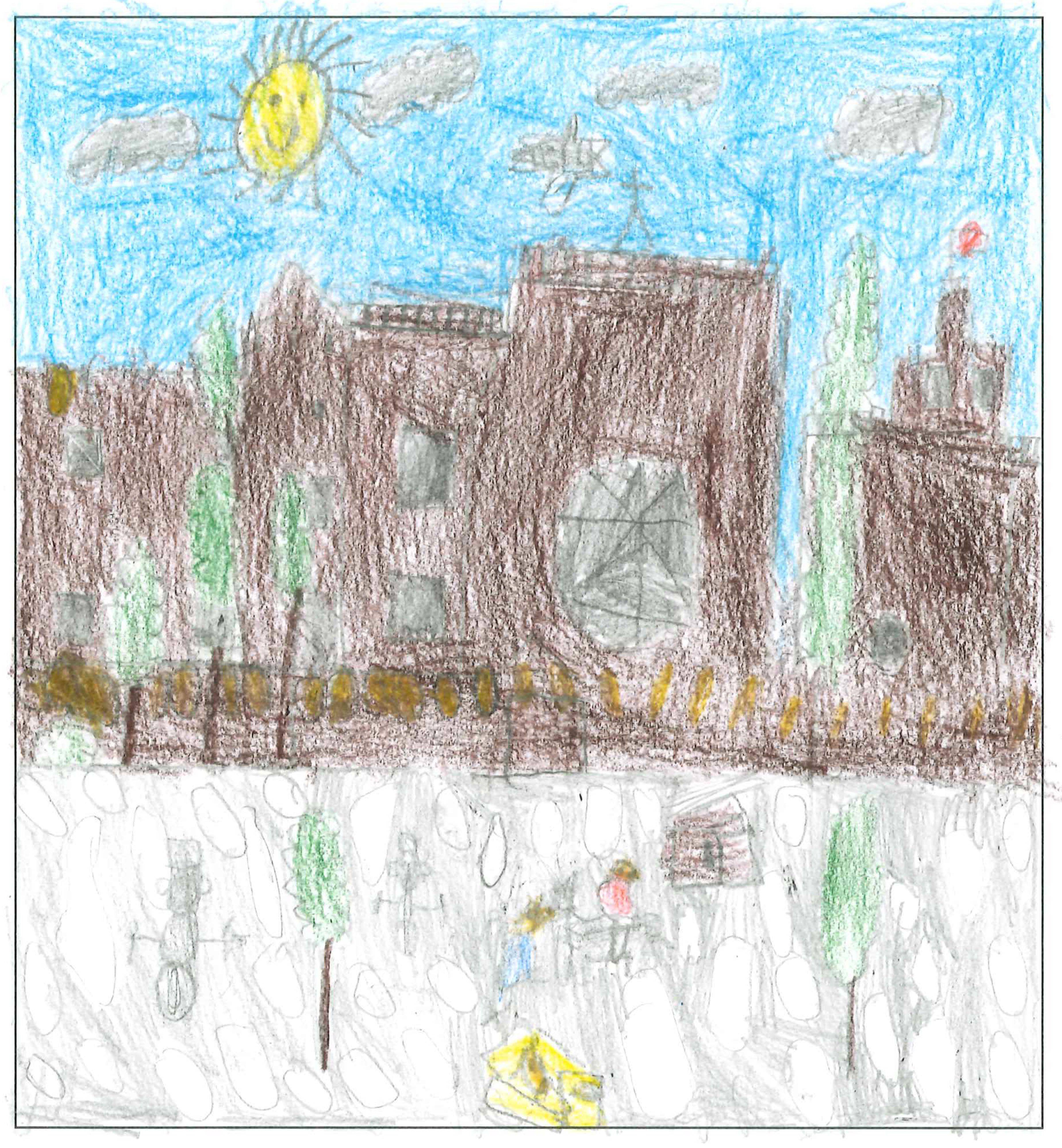 Postal del Col·legi El Pinar del concurs del TOT Sant Cugat