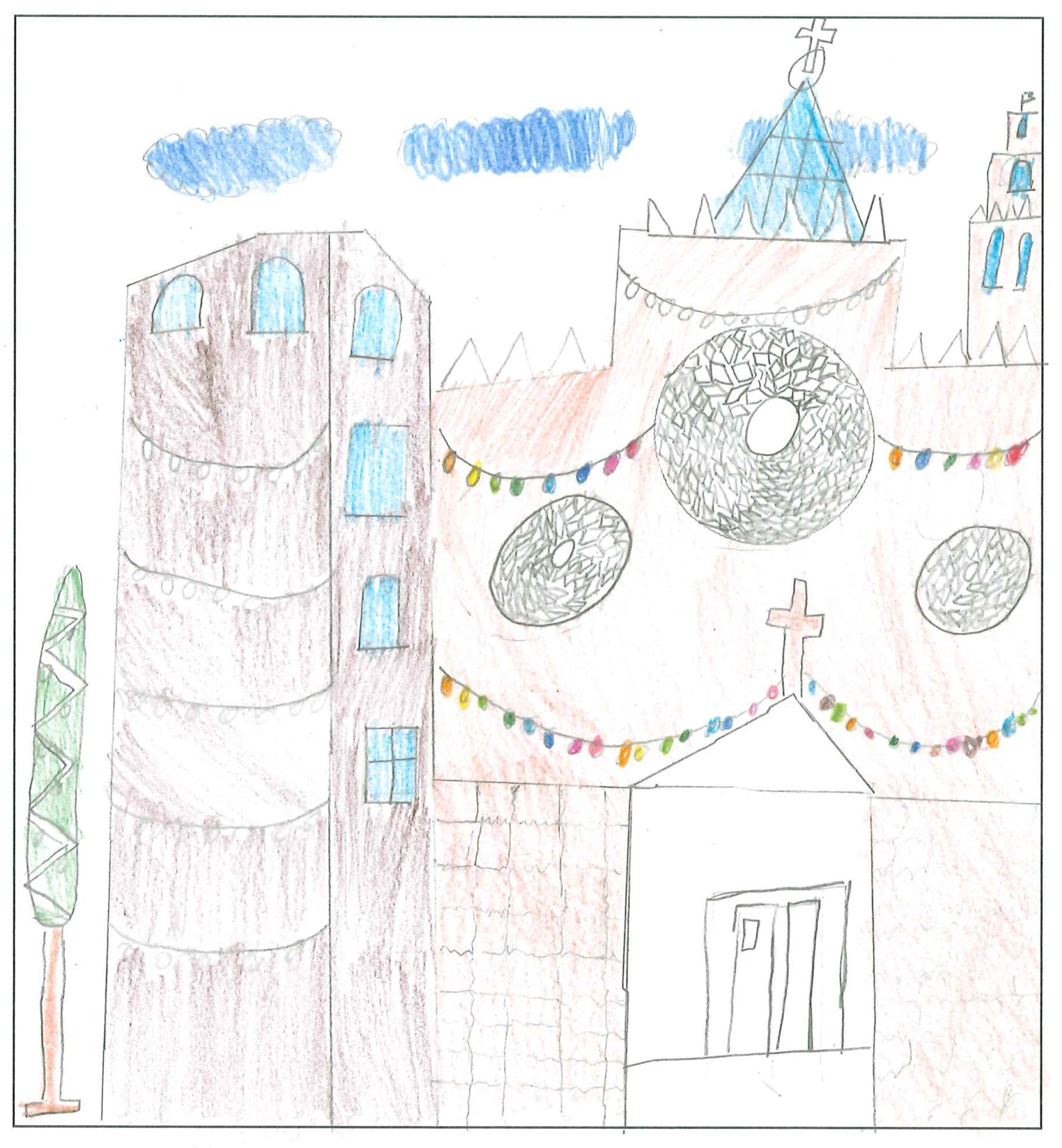 Postal del Col·legi El Pinar del concurs del TOT Sant Cugat