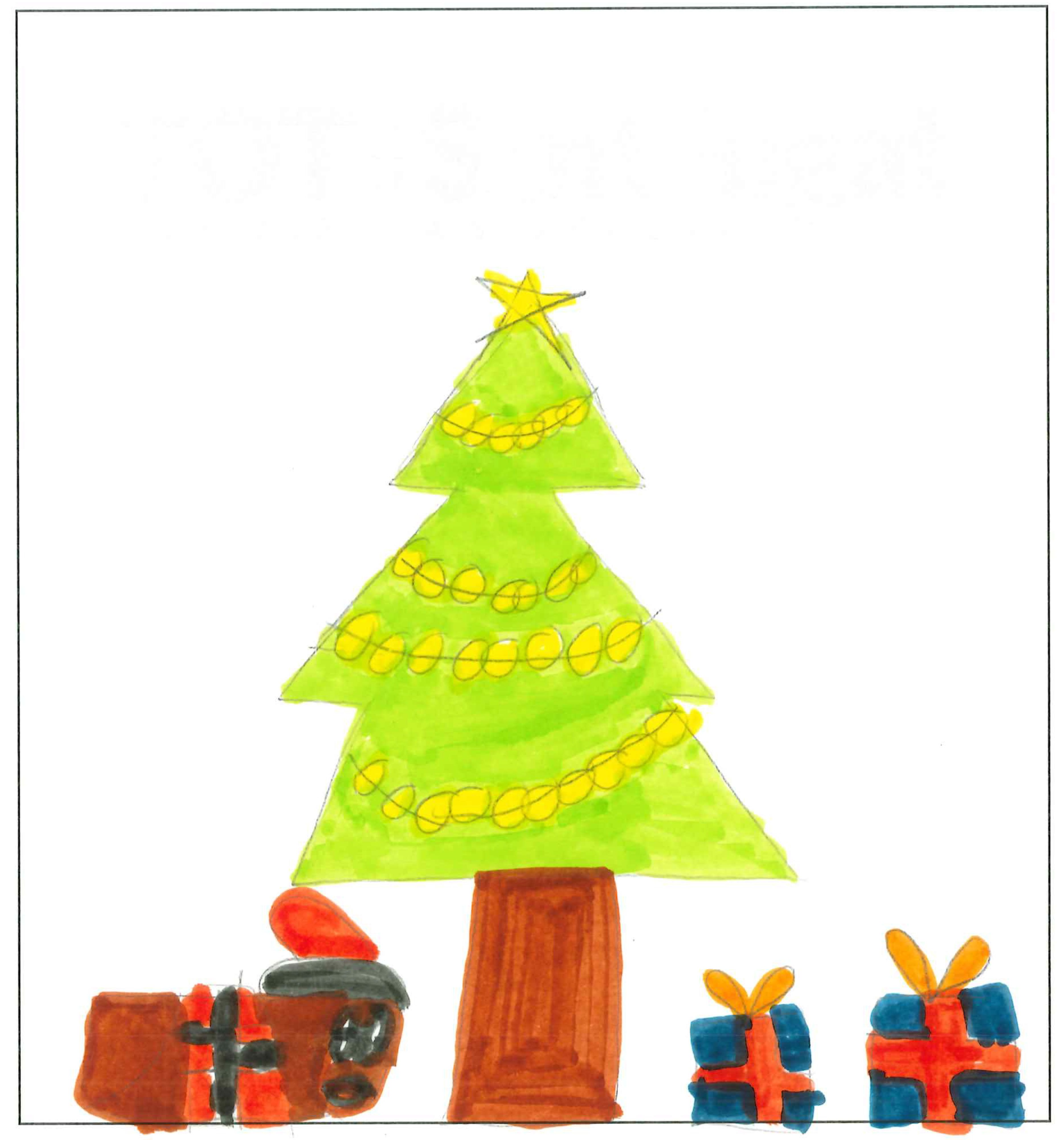 Postal de l’Escola Pi d'en Xandri del concurs del TOT Sant Cugat