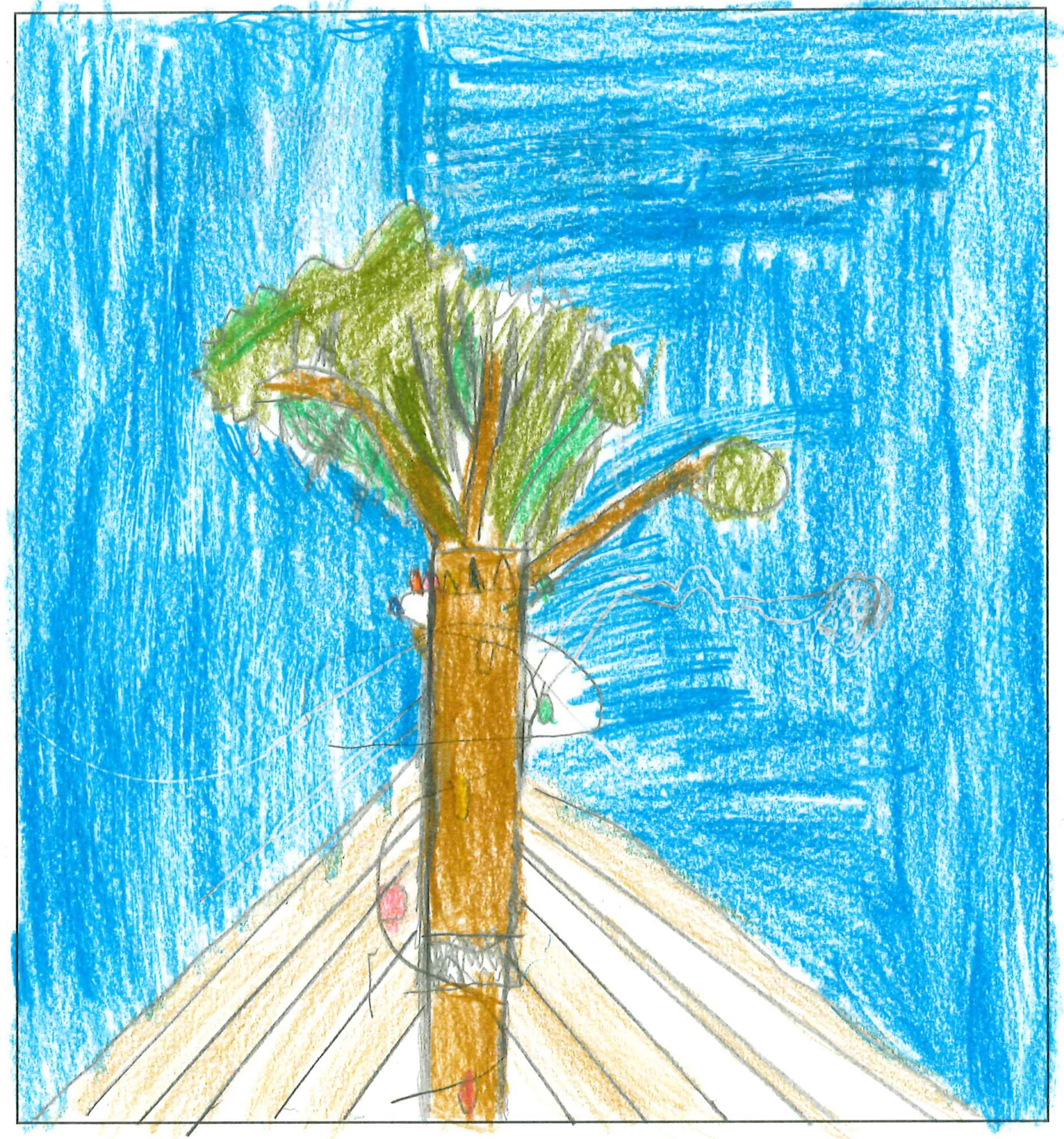 Postal de l’Escola Pi d'en Xandri del concurs del TOT Sant Cugat