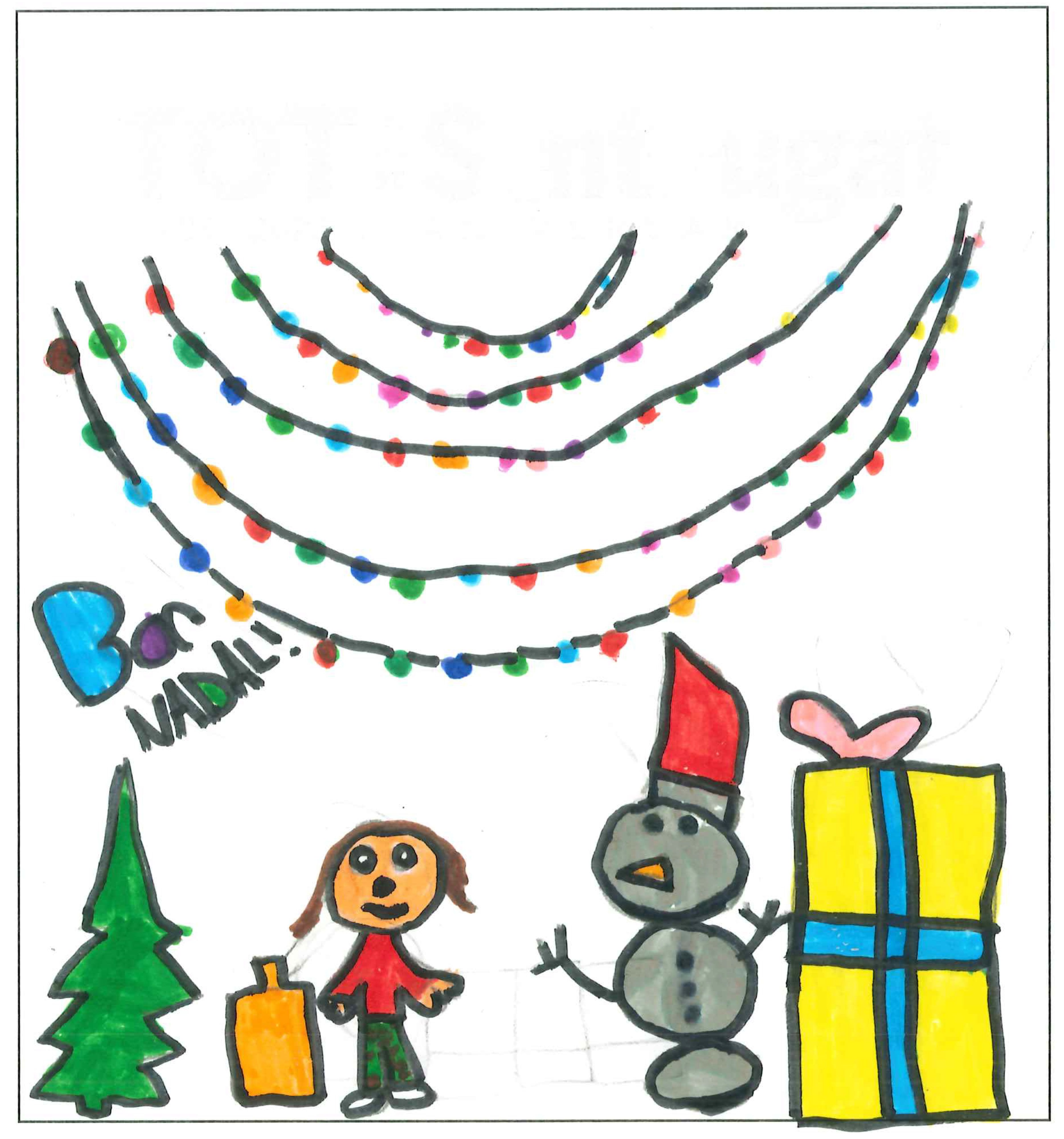 Postal de l’Escola Pi d'en Xandri del concurs del TOT Sant Cugat