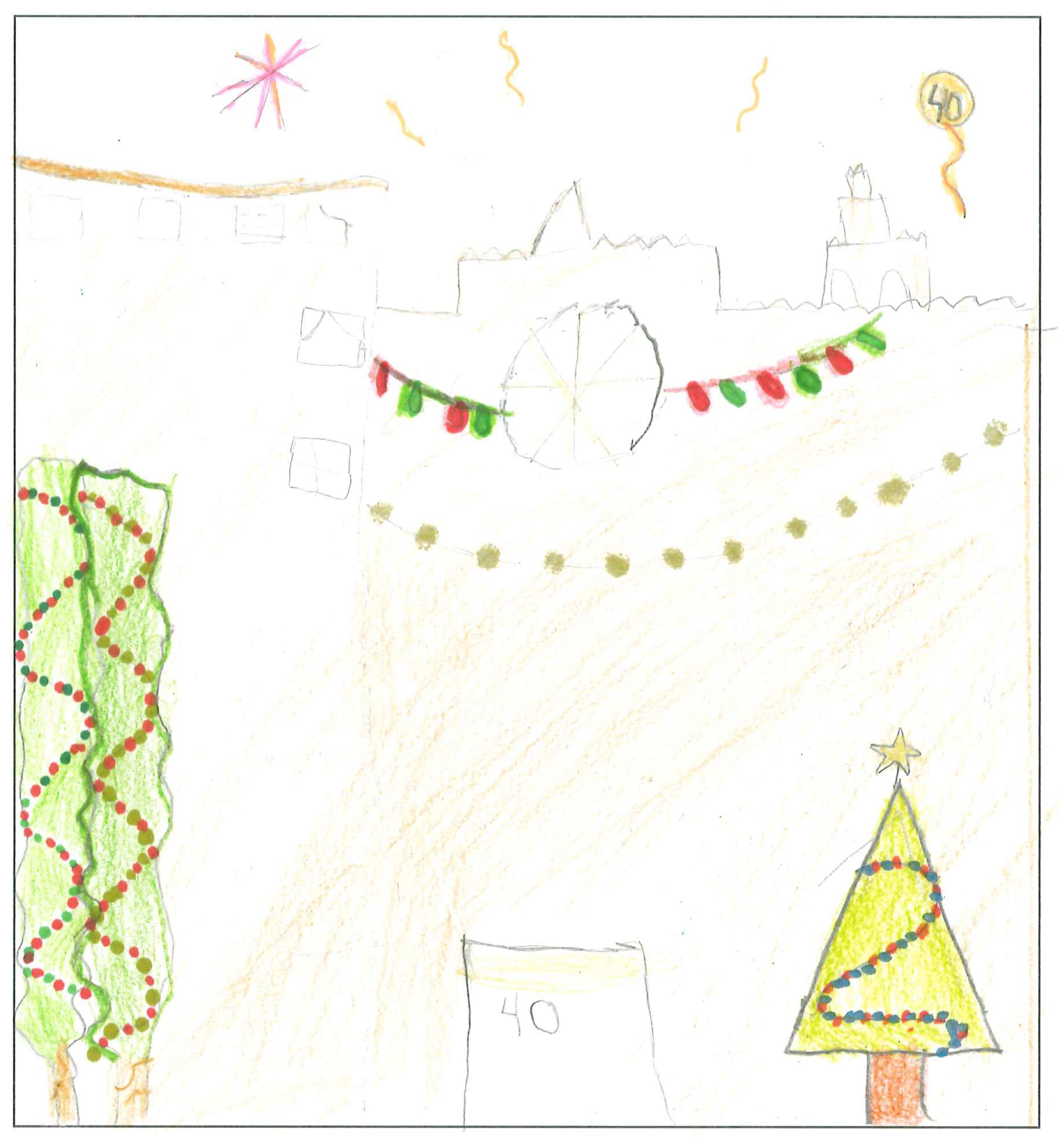 Postal del Col·legi El Pinar del concurs del TOT Sant Cugat