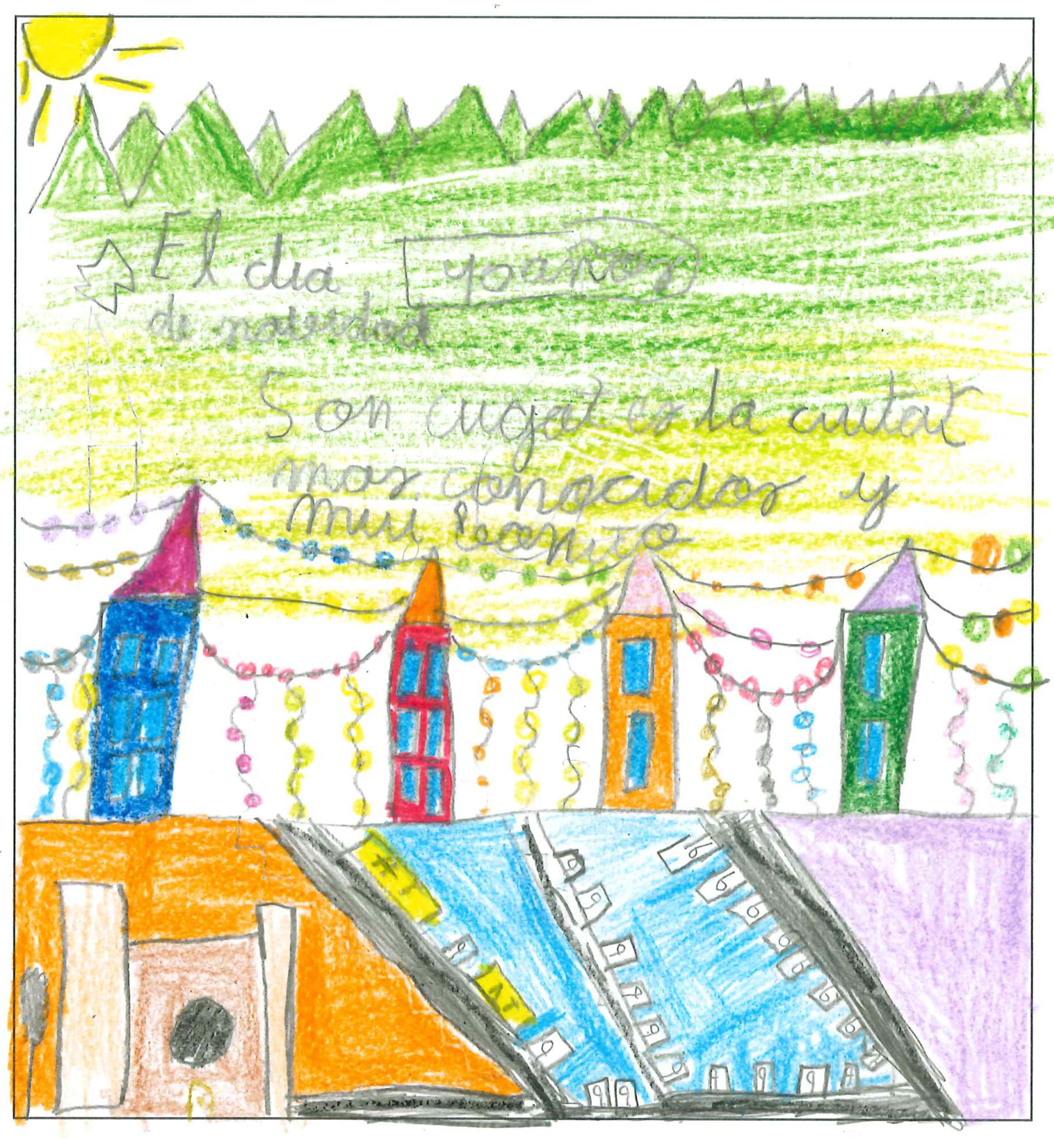 Postal del Col·legi El Pinar del concurs del TOT Sant Cugat