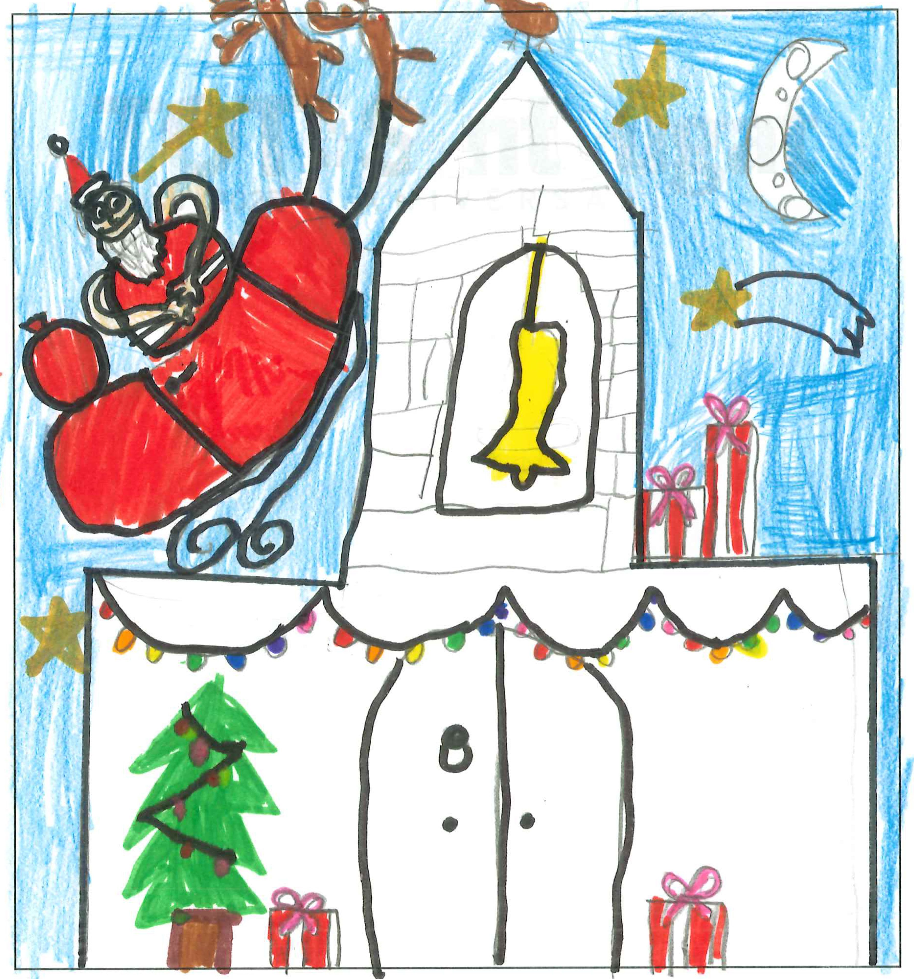 Postal de l’Escola Pi d'en Xandri del concurs del TOT Sant Cugat