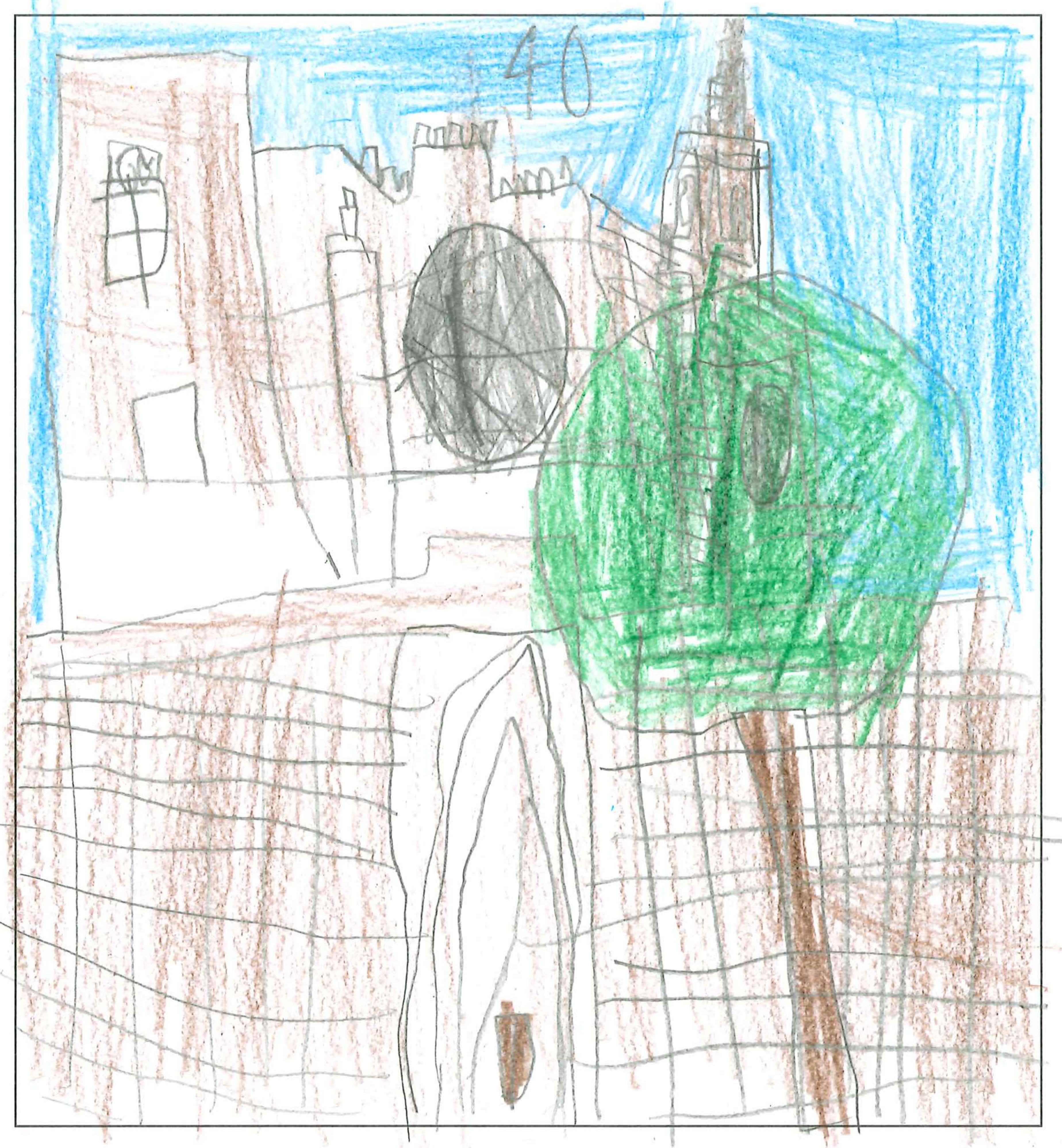 Postal del Col·legi El Pinar del concurs del TOT Sant Cugat